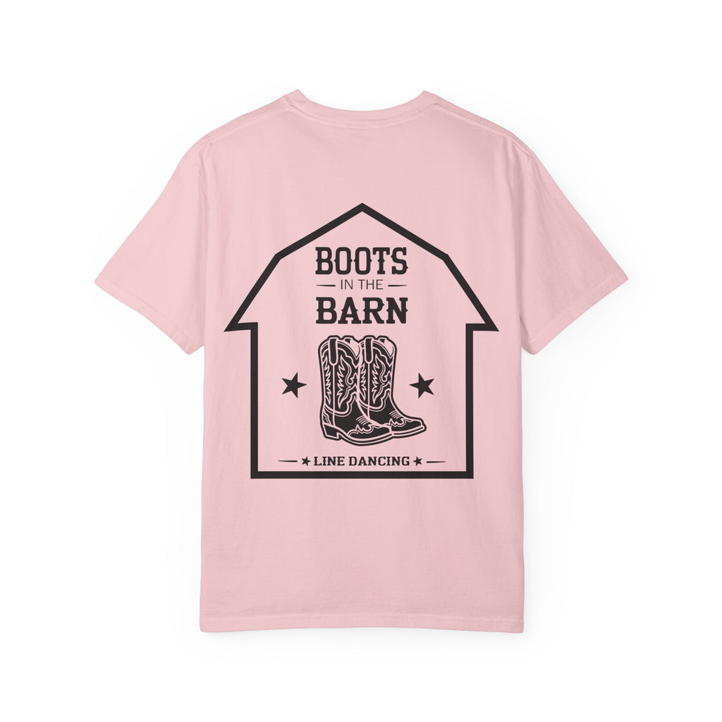 Boots in the Barn T-Shirt — Western Cowboy Boots Line Dancing Tee