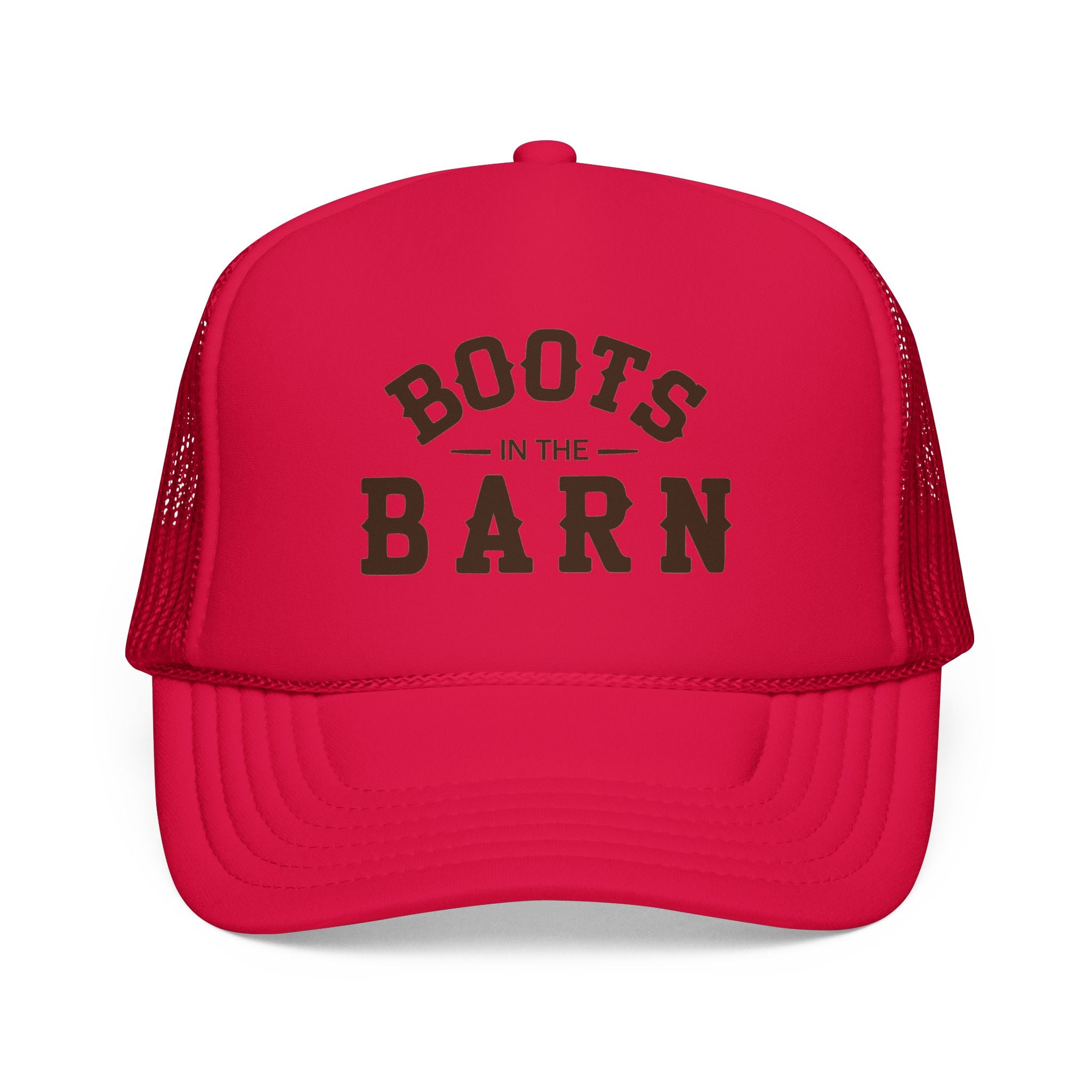 Trucker Hat — "Boots in the Barn" Foam Mesh Cap