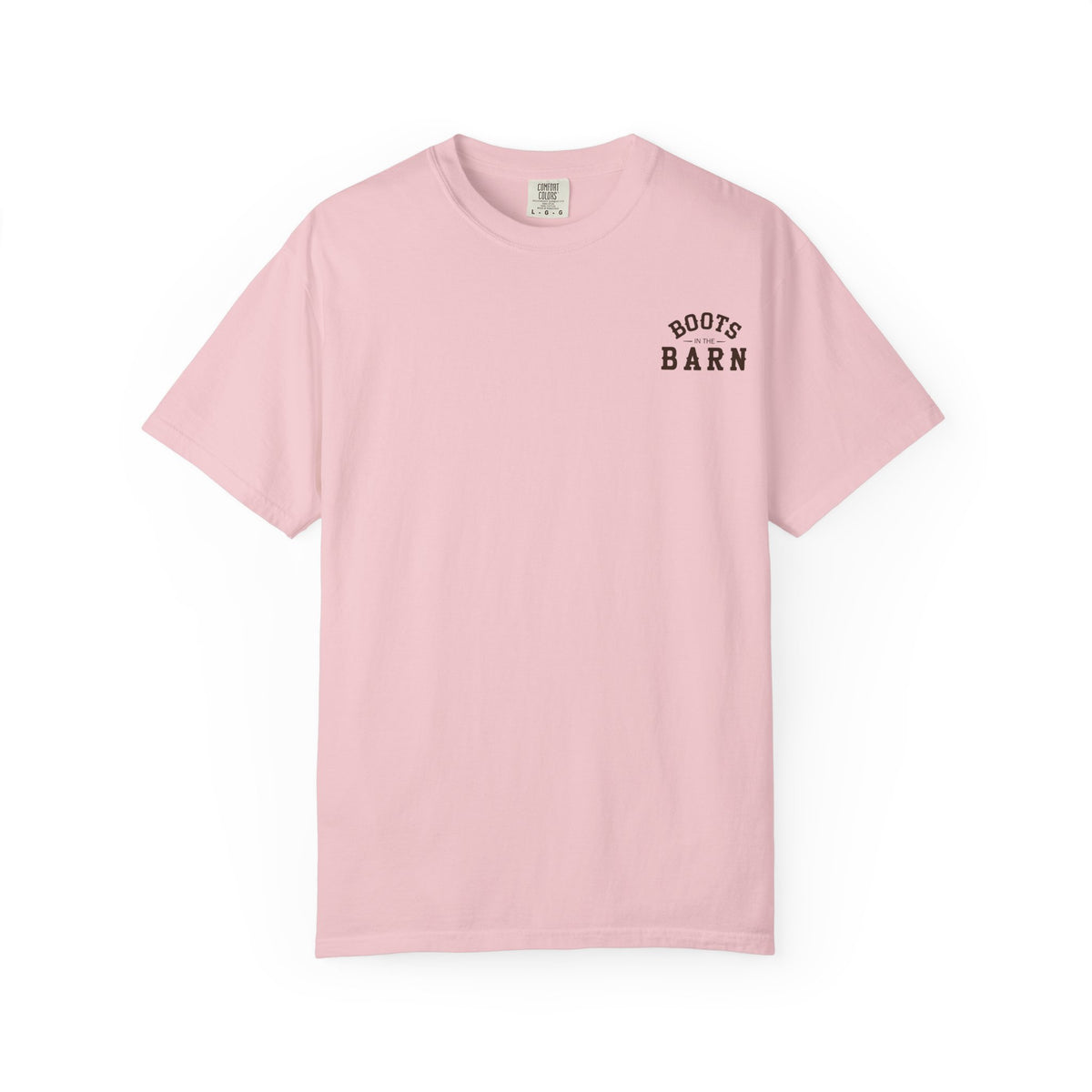 Brown & White Design Boots in the Barn Line Dancing Tee — Heavyweight