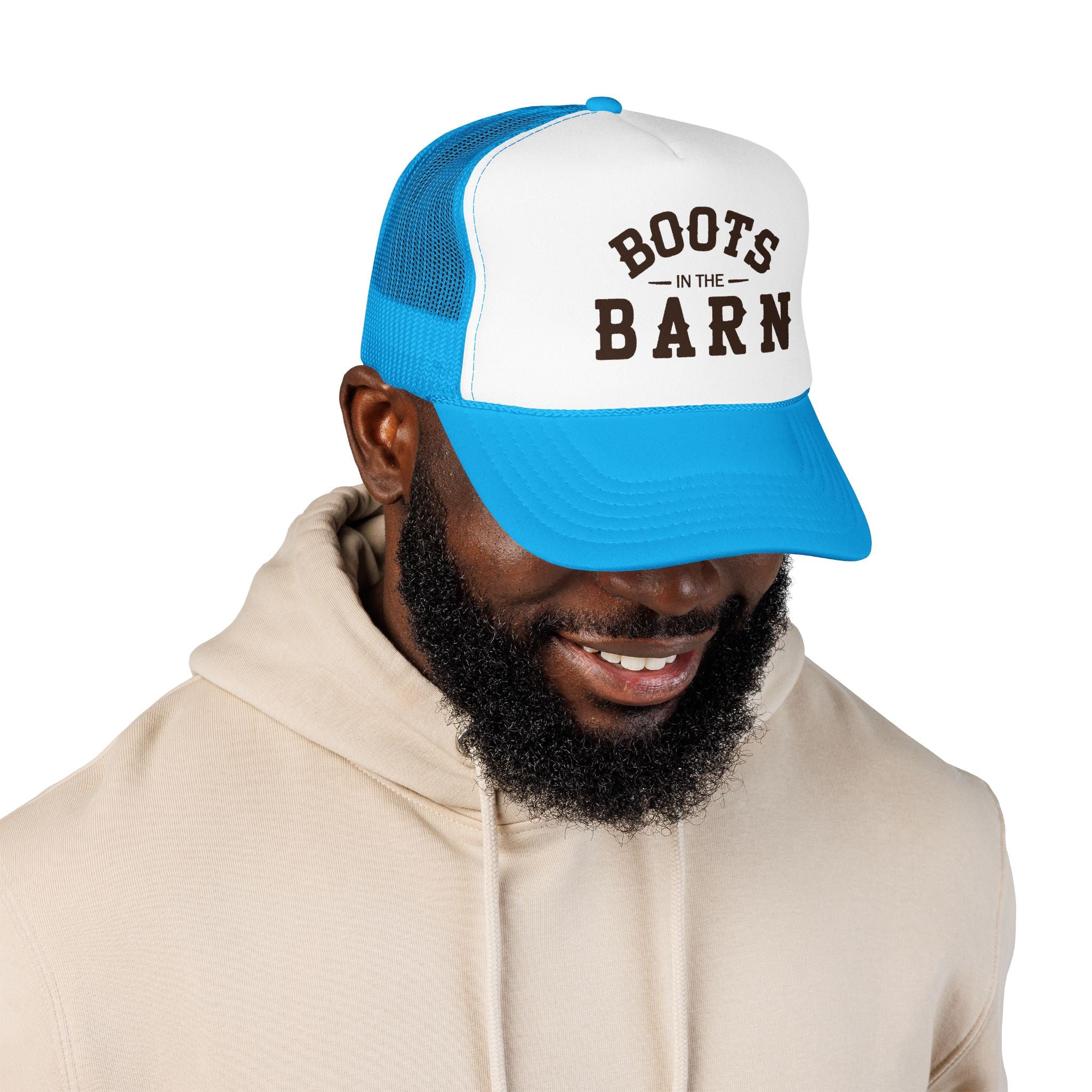 Trucker Hat — "Boots in the Barn" Foam Mesh Cap