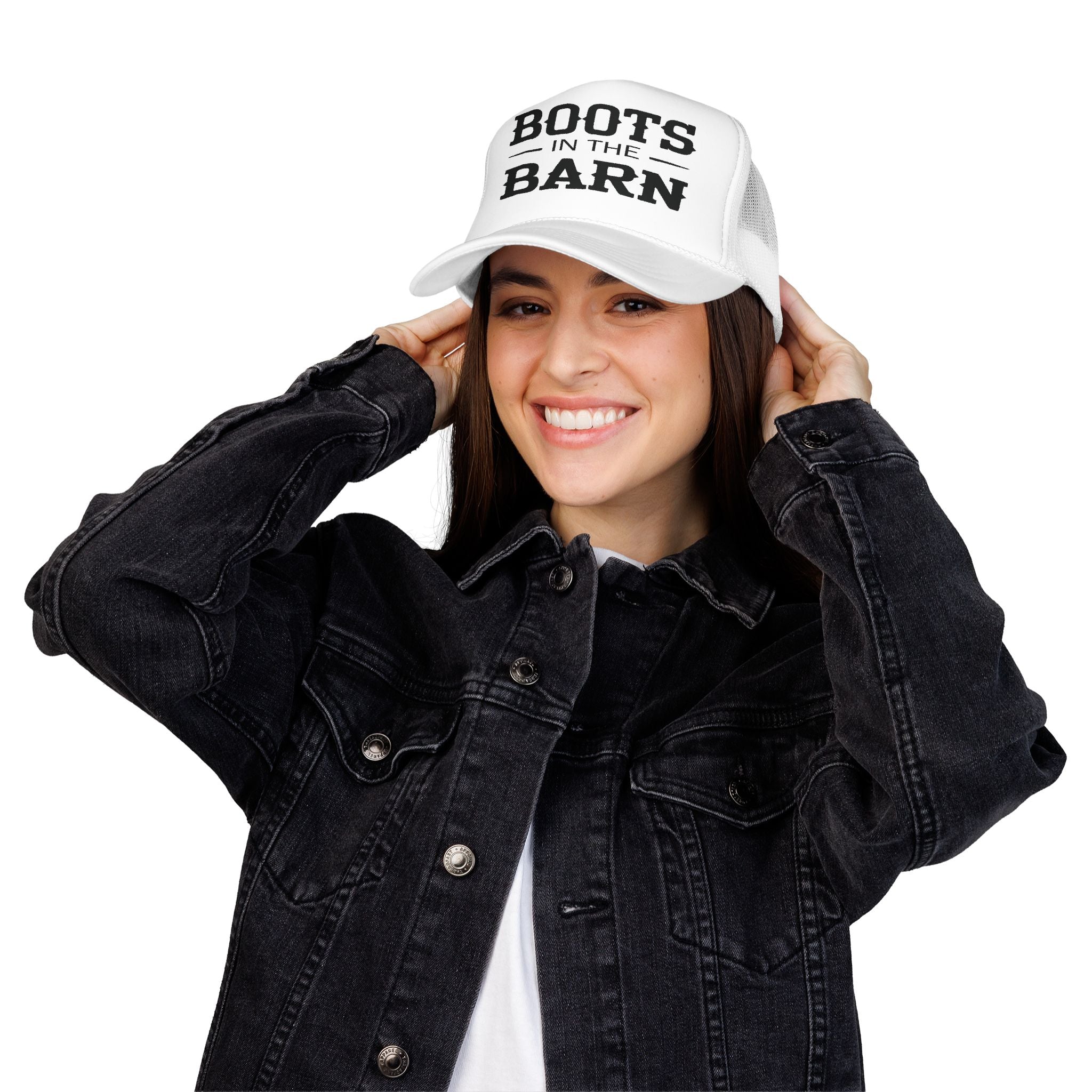 Trucker Hat — "Boots in the Barn" Foam Mesh Cap