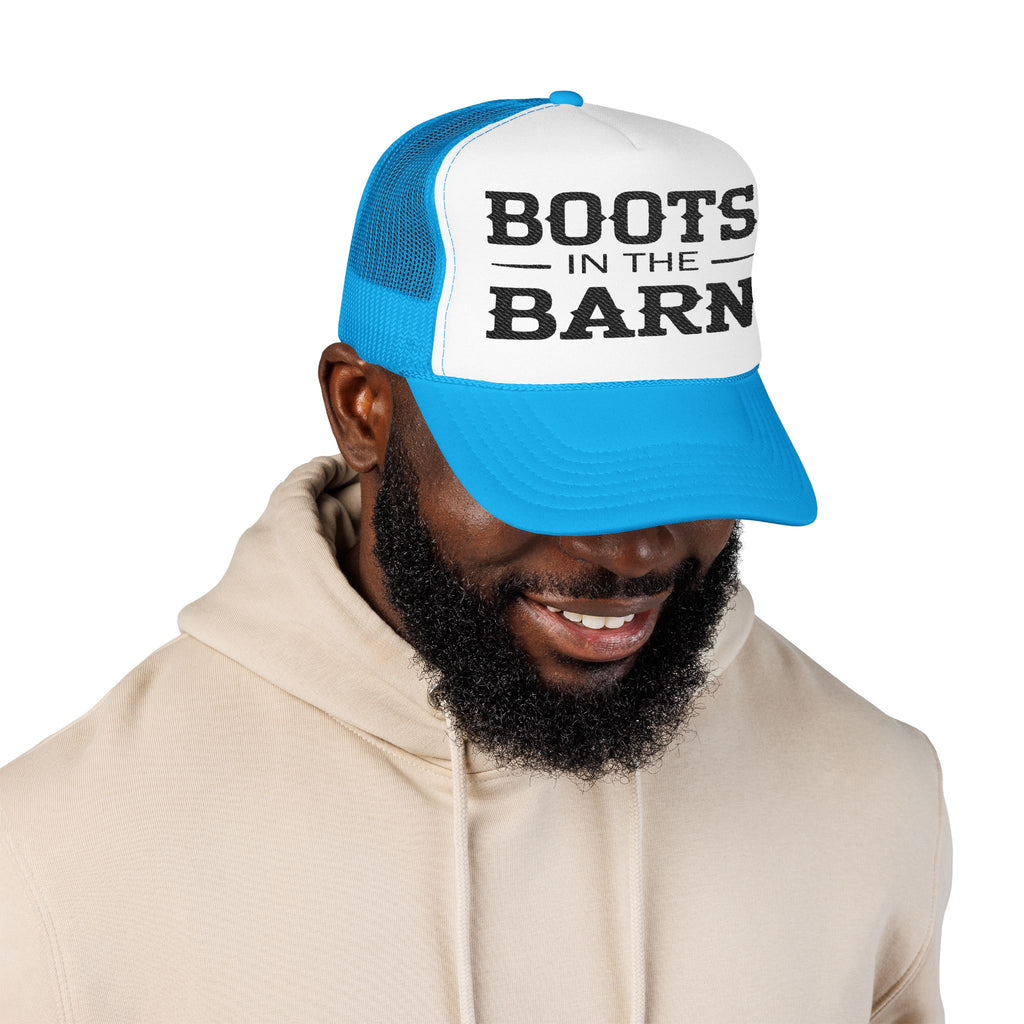 Boots in the Barn Trucker Hat — Vintage Country Foam Mesh Cap