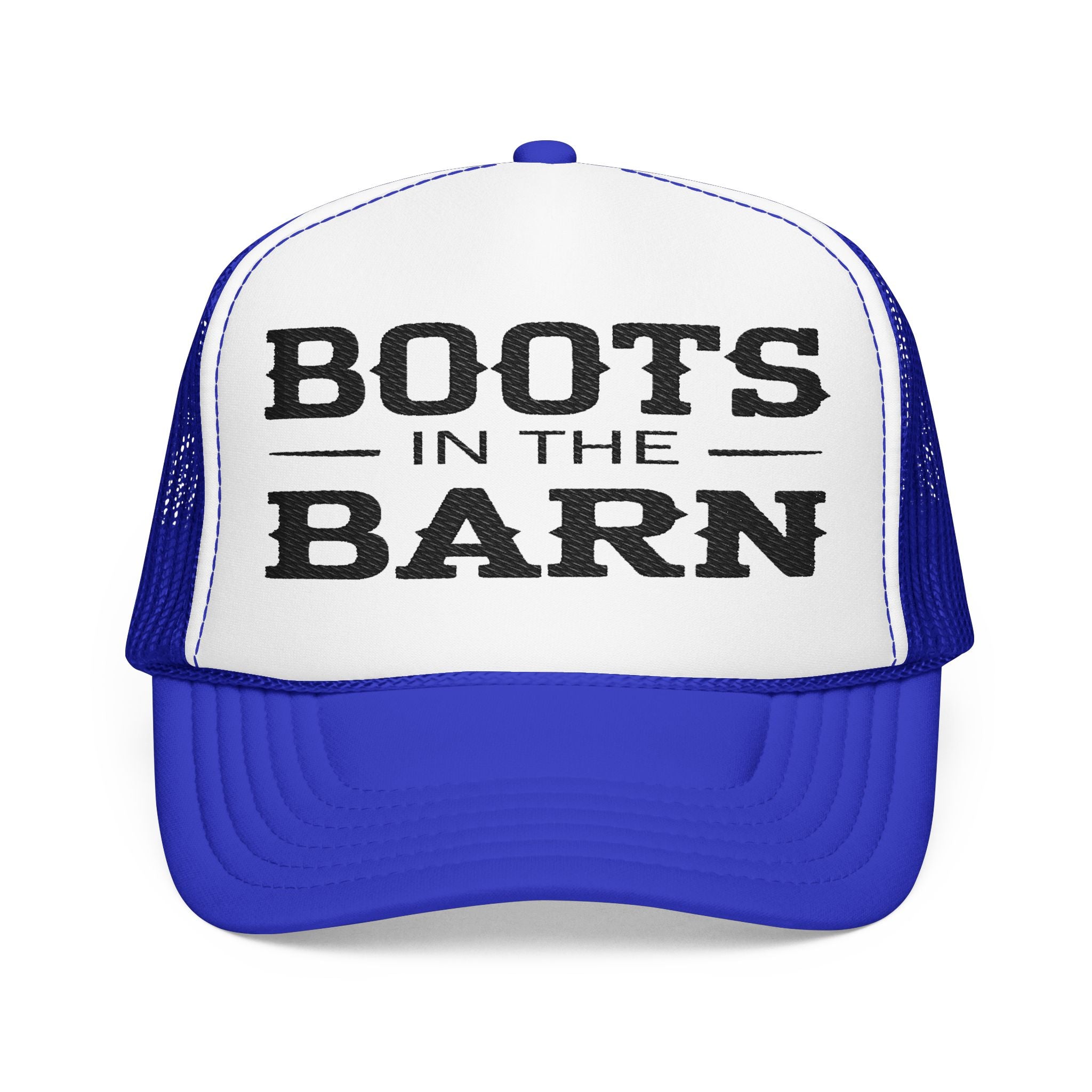 Boots in the Barn Trucker Hat — Vintage Country Foam Mesh Cap