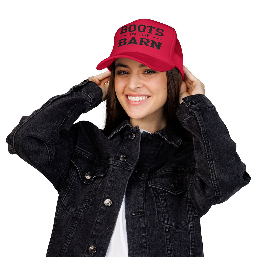 Trucker Hat — "Boots in the Barn" Foam Mesh Cap