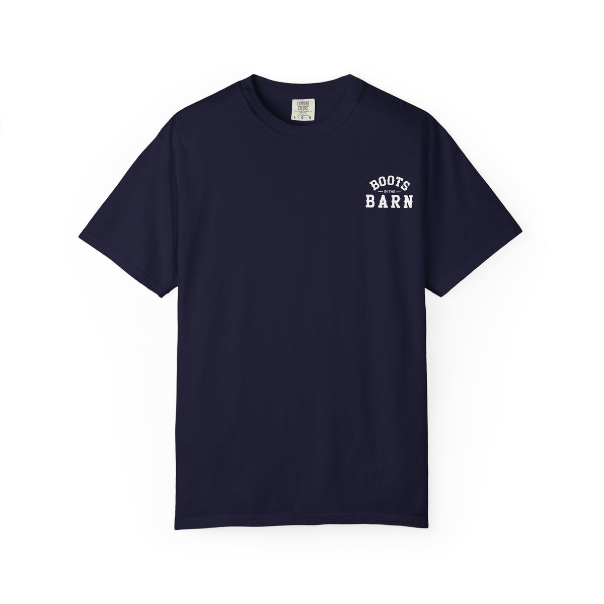 Black & White Design Boots in the Barn Line Dancing Tee — Heavyweight
