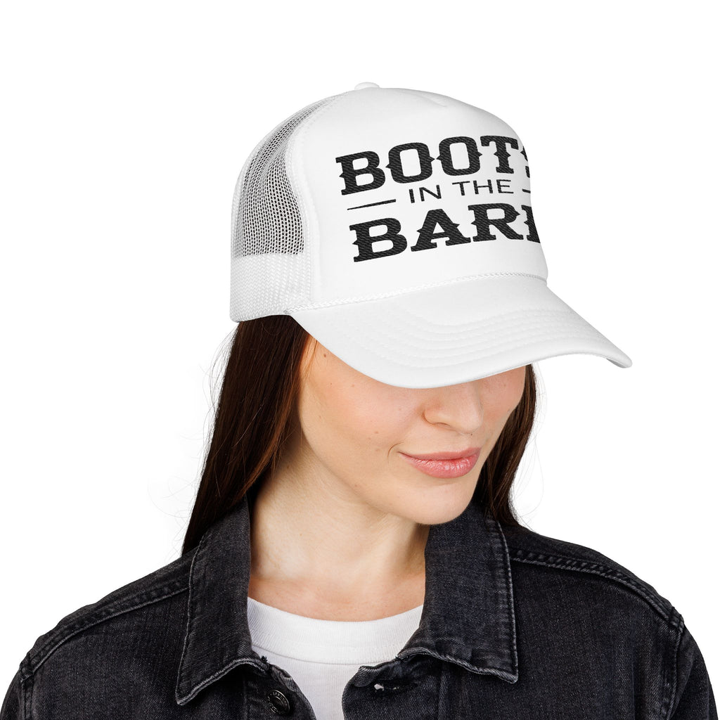 Boots in the Barn Trucker Hat — Vintage Country Foam Mesh Cap