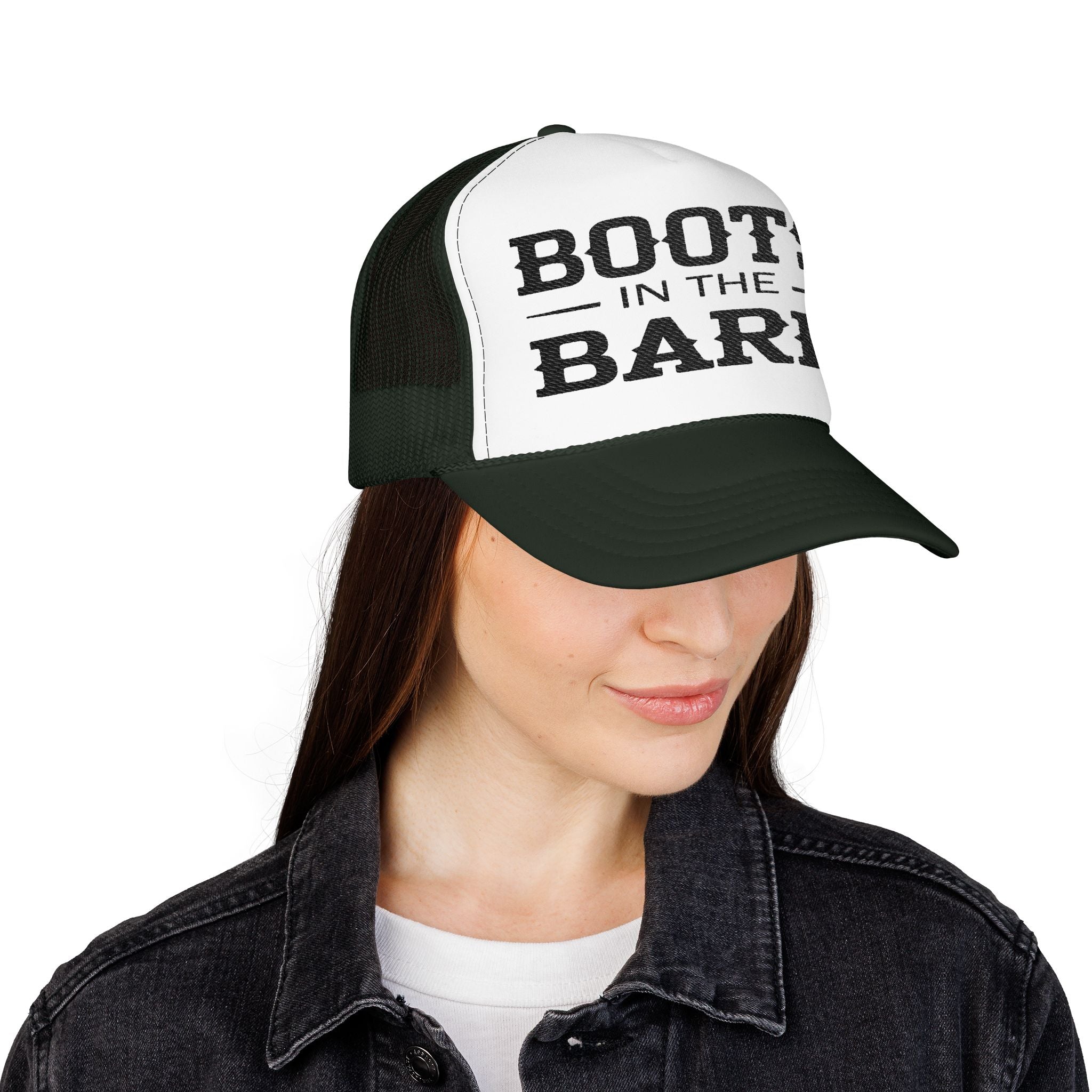 Boots in the Barn Trucker Hat — Vintage Country Foam Mesh Cap
