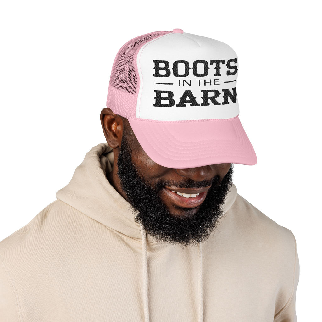 Boots in the Barn Trucker Hat — Vintage Country Foam Mesh Cap