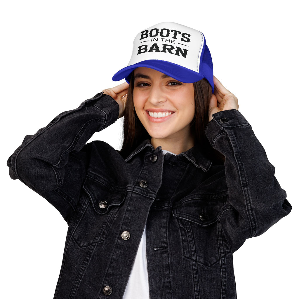 Trucker Hat — "Boots in the Barn" Foam Mesh Cap