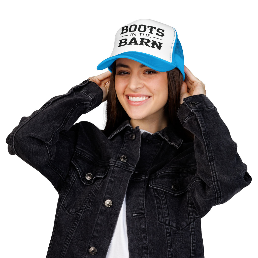 Trucker Hat — "Boots in the Barn" Foam Mesh Cap