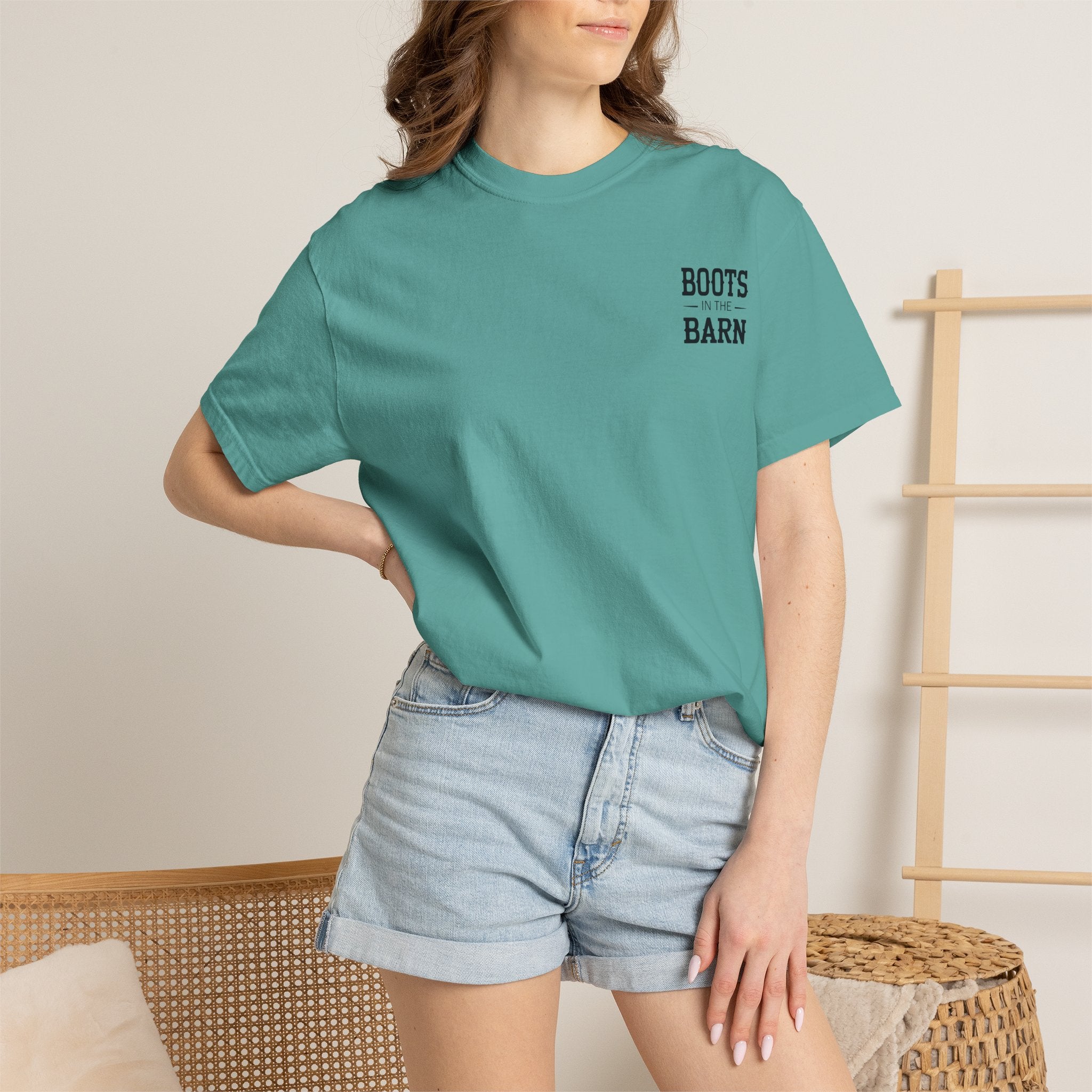 Boots in the Barn T-Shirt — Western Cowboy Boots Line Dancing Tee