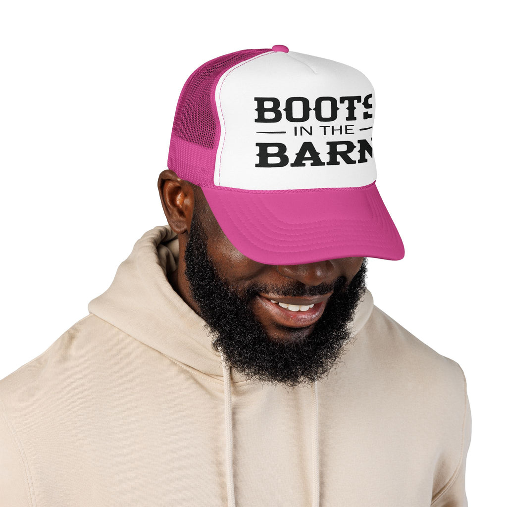 Trucker Hat — "Boots in the Barn" Foam Mesh Cap