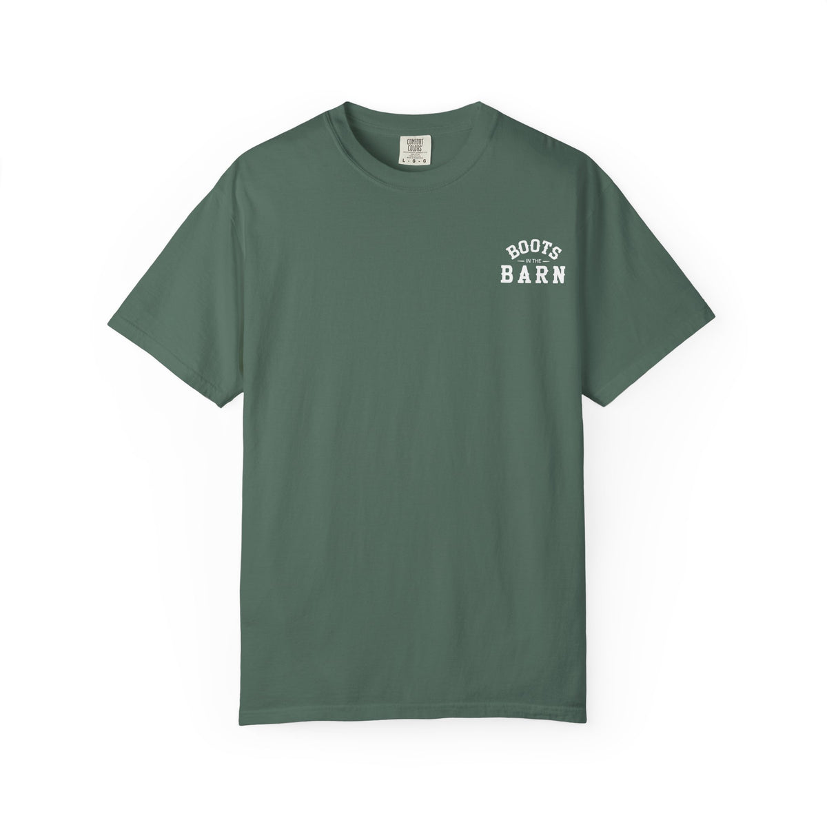 Brown & White Design Boots in the Barn Line Dancing Tee — Heavyweight