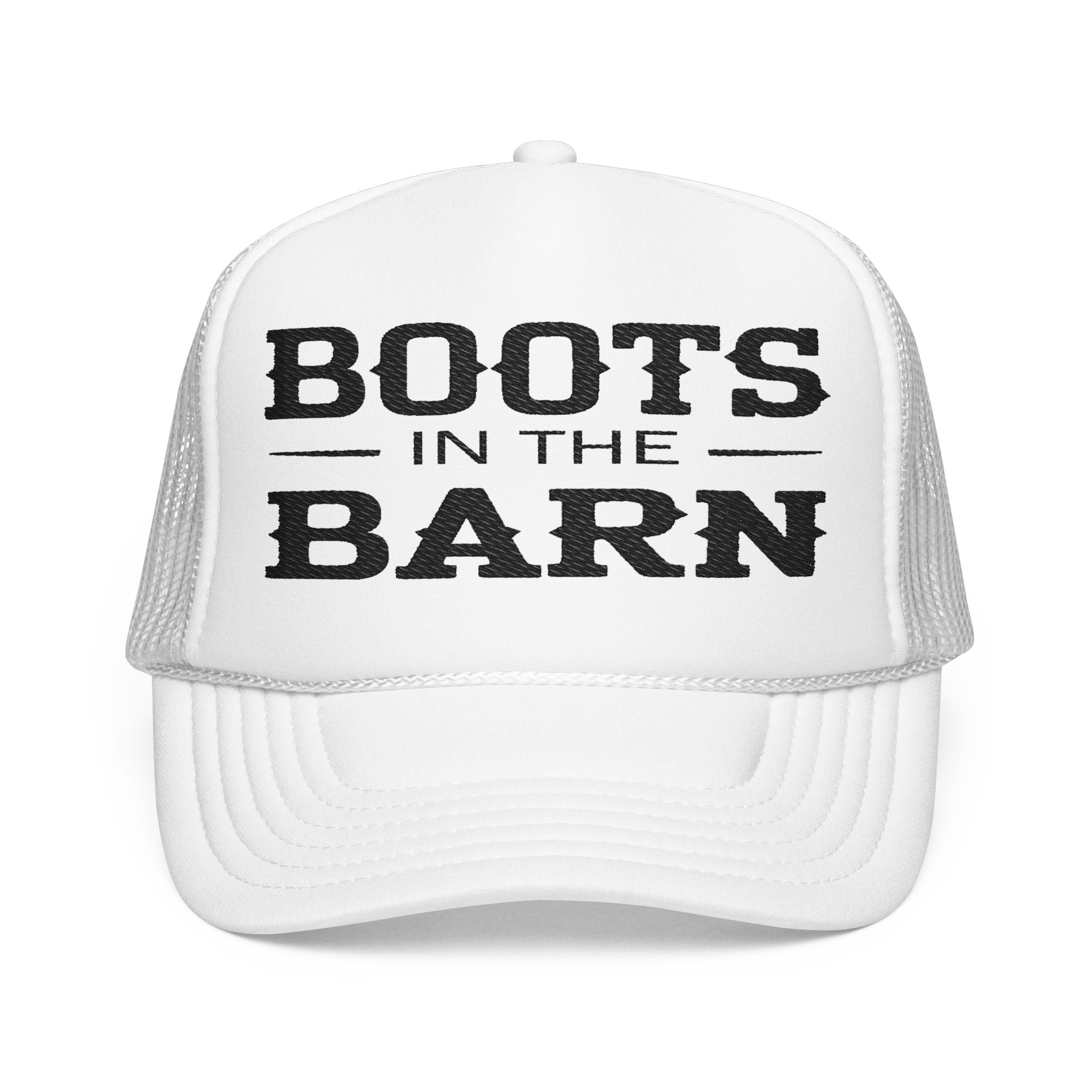 Boots in the Barn Trucker Hat — Vintage Country Foam Mesh Cap
