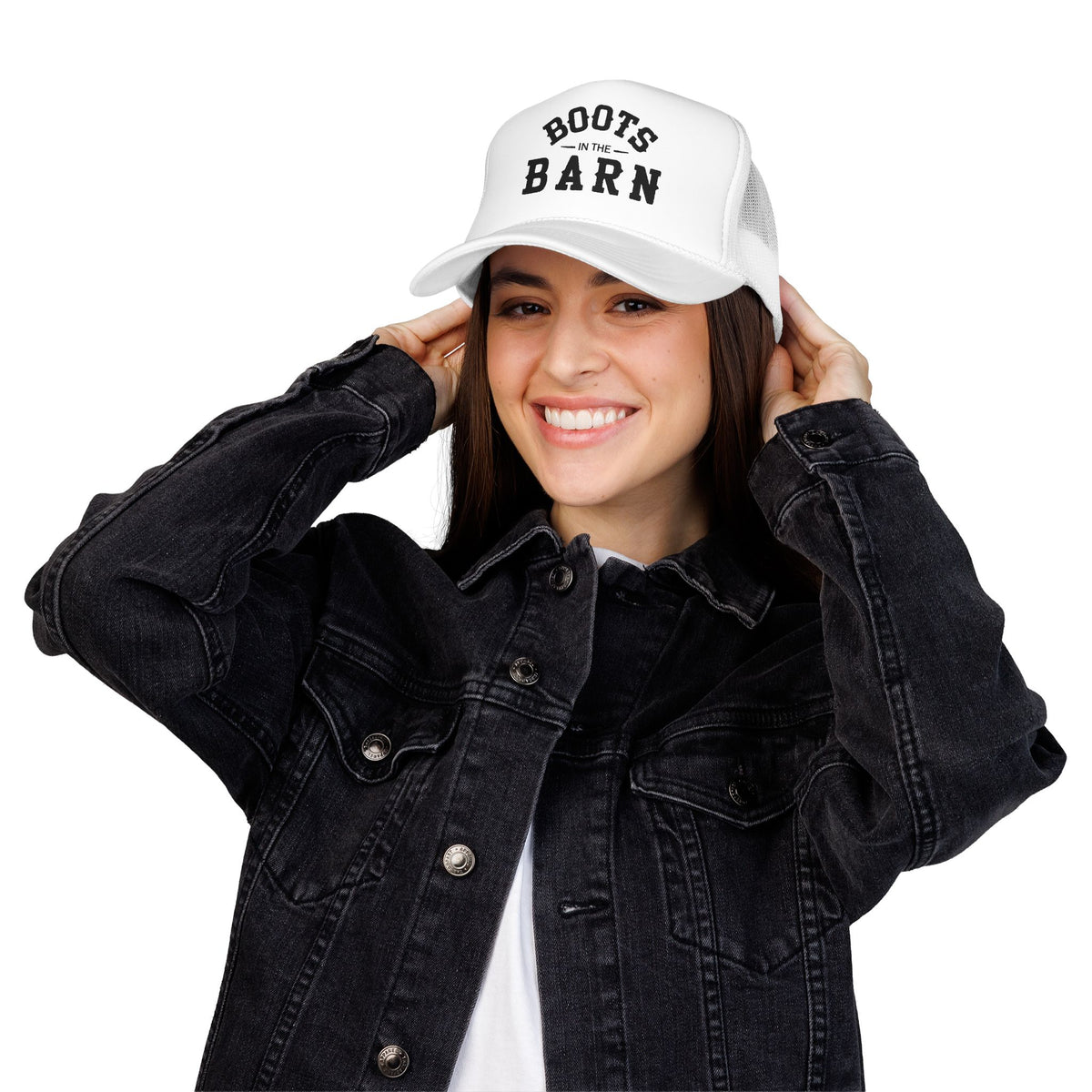 Trucker Hat — "Boots in the Barn" Foam Mesh Cap