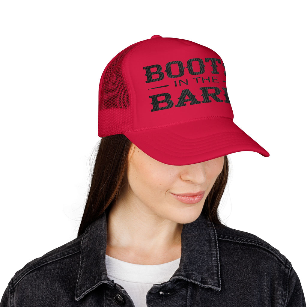 Boots in the Barn Trucker Hat — Vintage Country Foam Mesh Cap