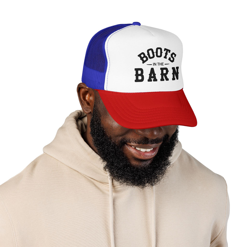 Trucker Hat — "Boots in the Barn" Foam Mesh Cap