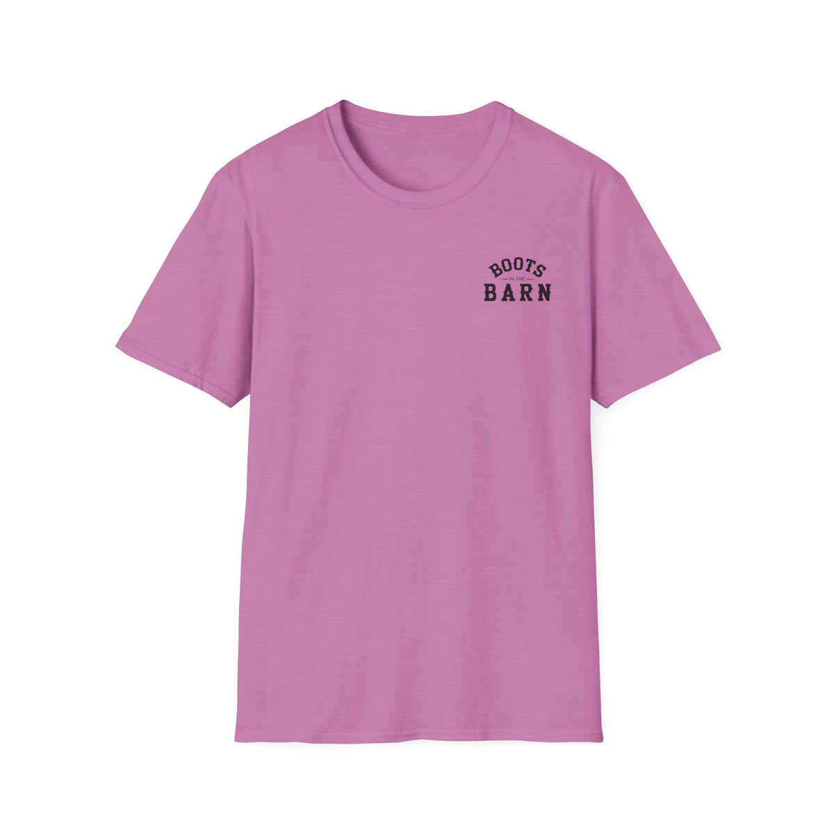 Black & White Design Boots in the Barn T-Shirt — Lightweight Cotton