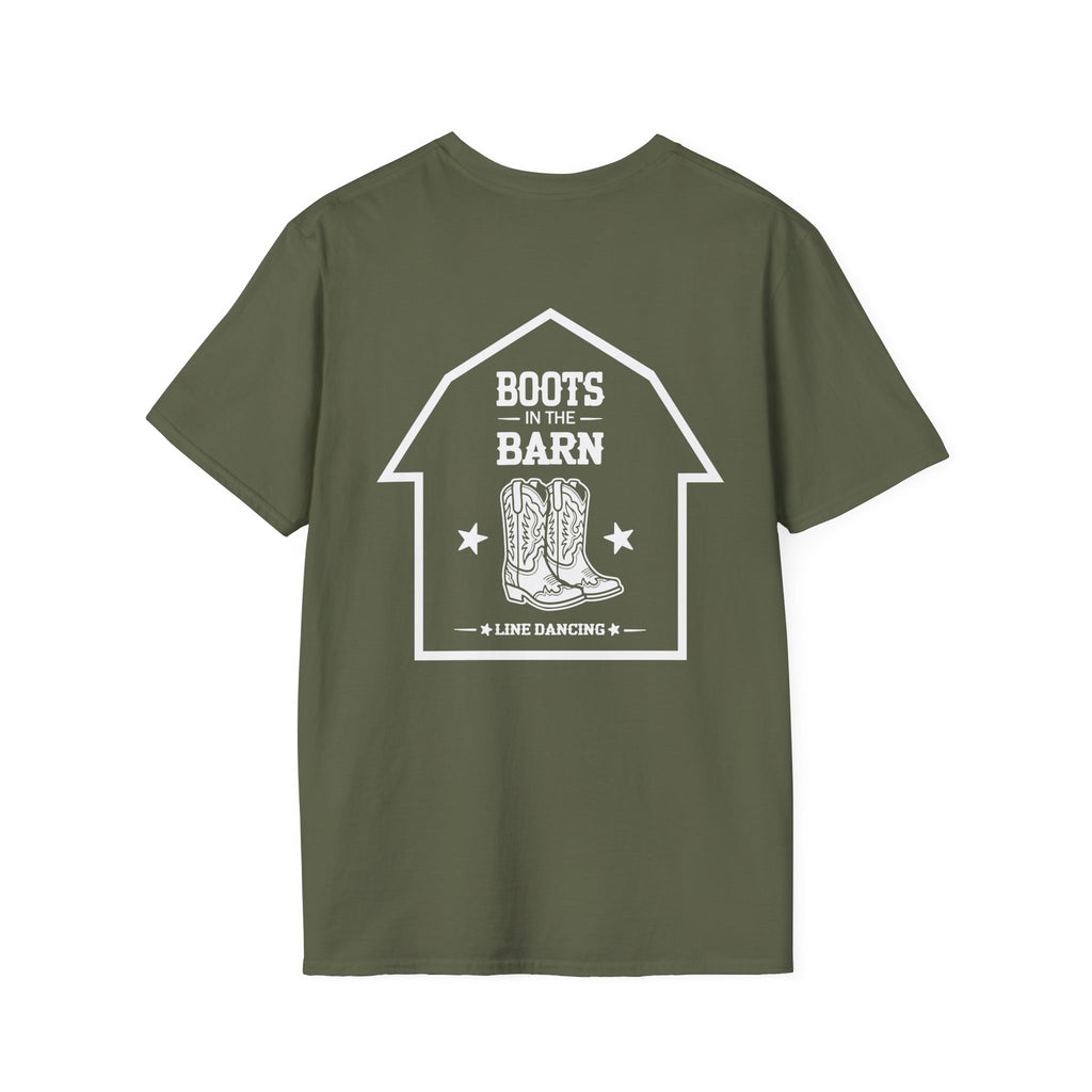 Boots in the Barn T-Shirt — Rustic Western Graphic Tee