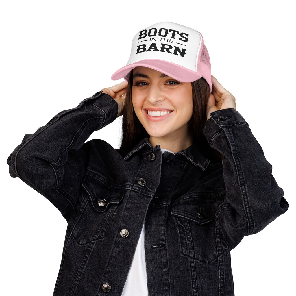 Trucker Hat — "Boots in the Barn" Foam Mesh Cap