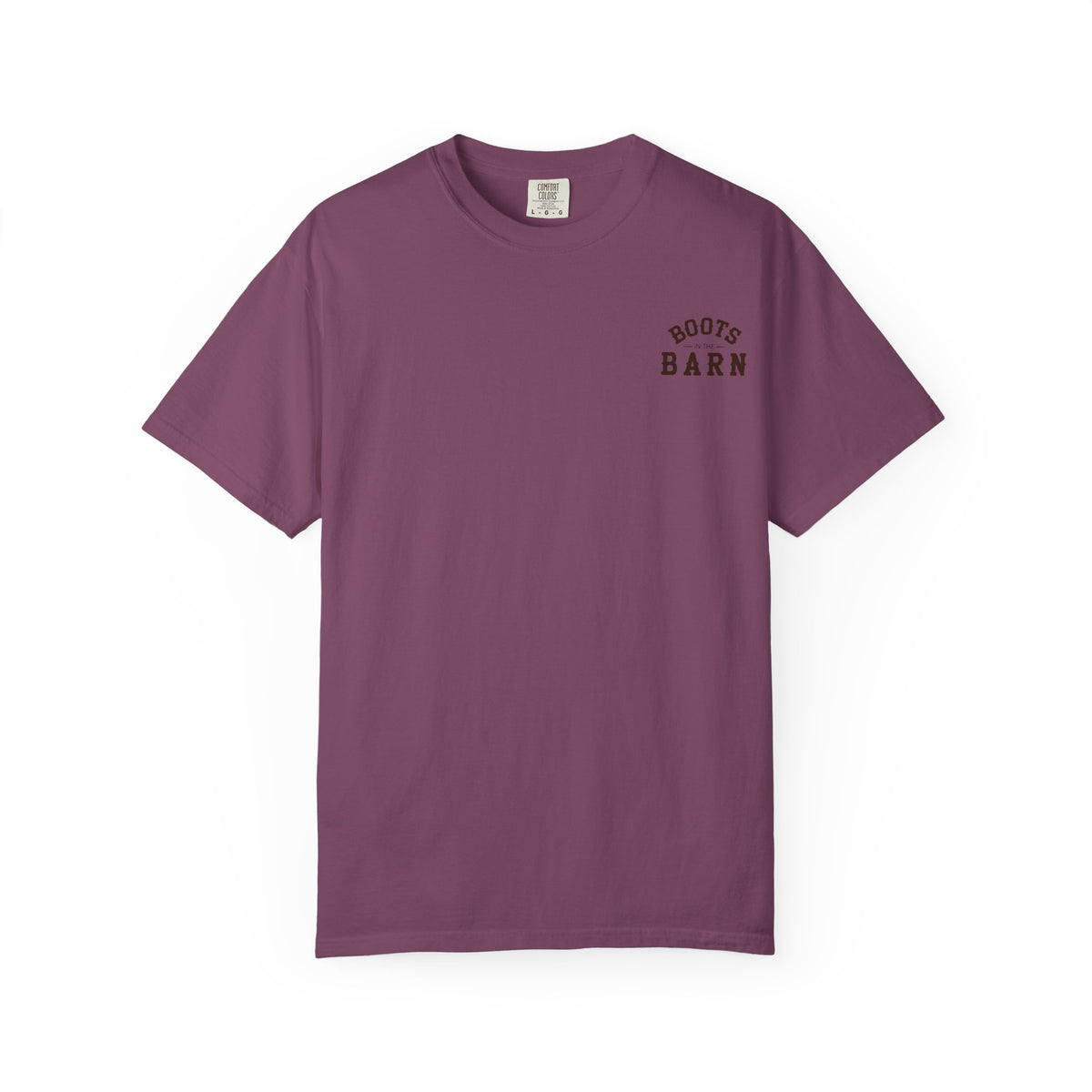 Brown & White Design Boots in the Barn Line Dancing Tee — Heavyweight
