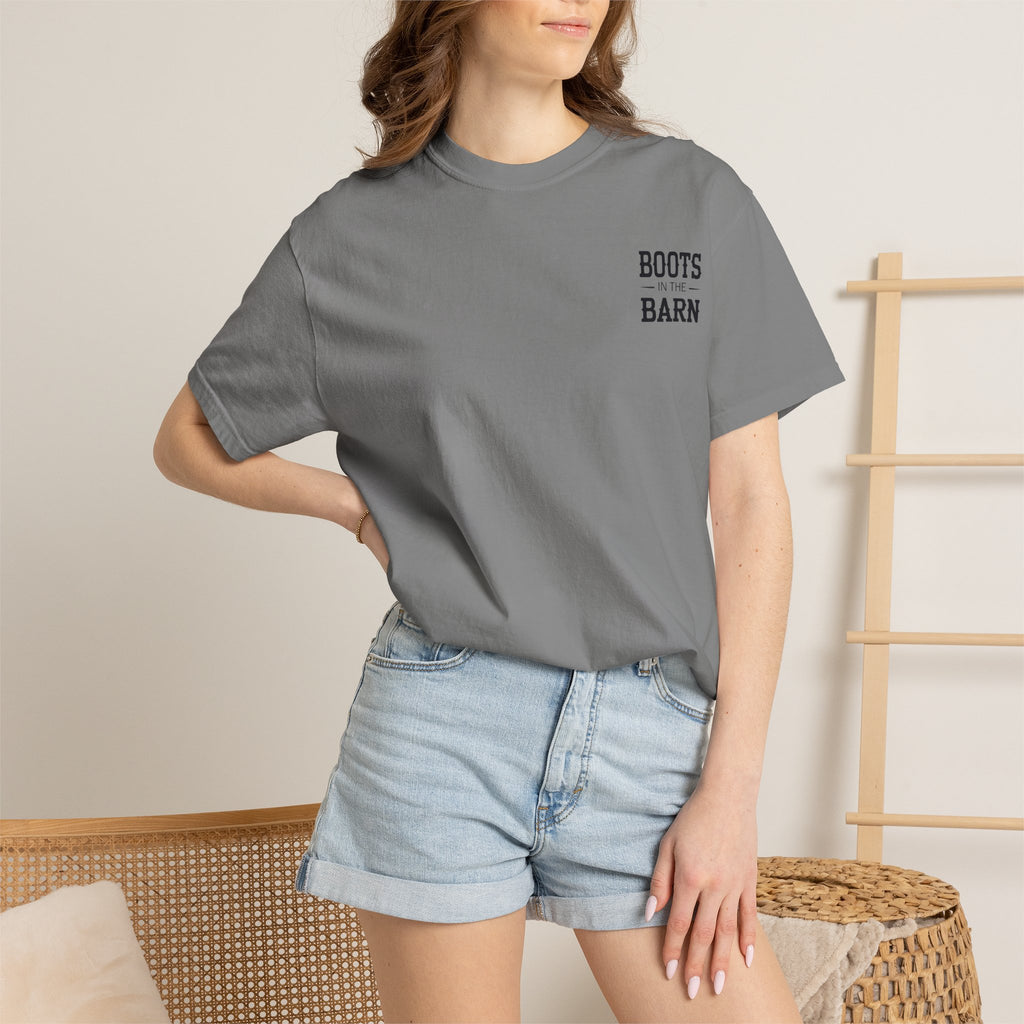 Boots in the Barn T-Shirt — Western Cowboy Boots Line Dancing Tee