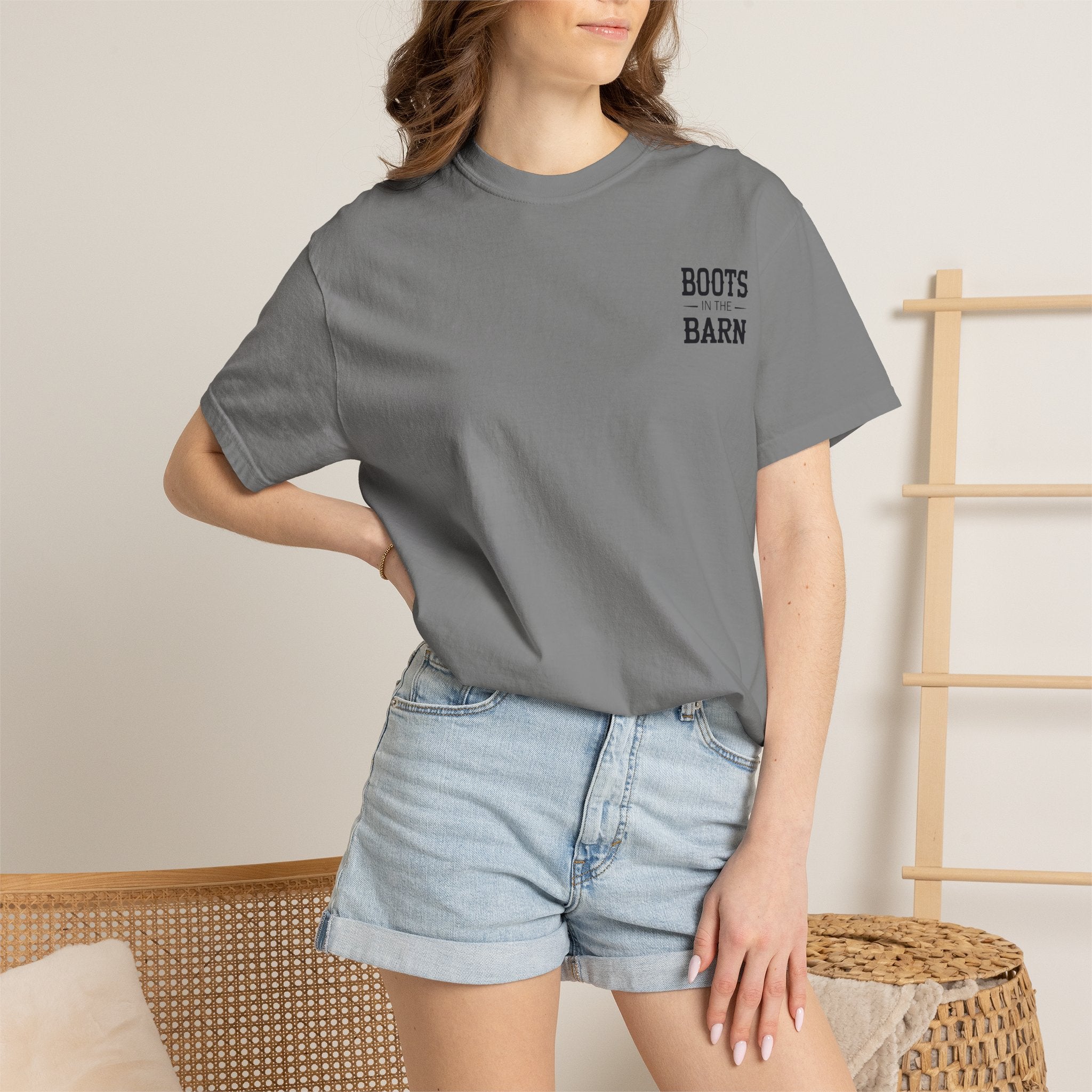 Boots in the Barn T-Shirt — Western Cowboy Boots Line Dancing Tee