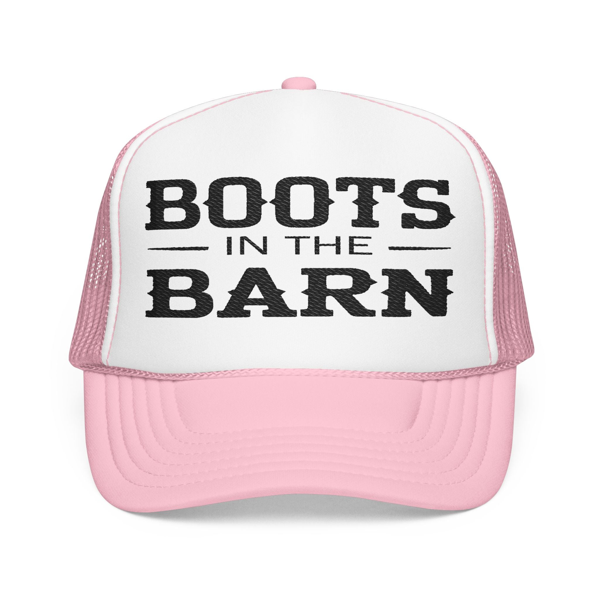 Boots in the Barn Trucker Hat — Vintage Country Foam Mesh Cap