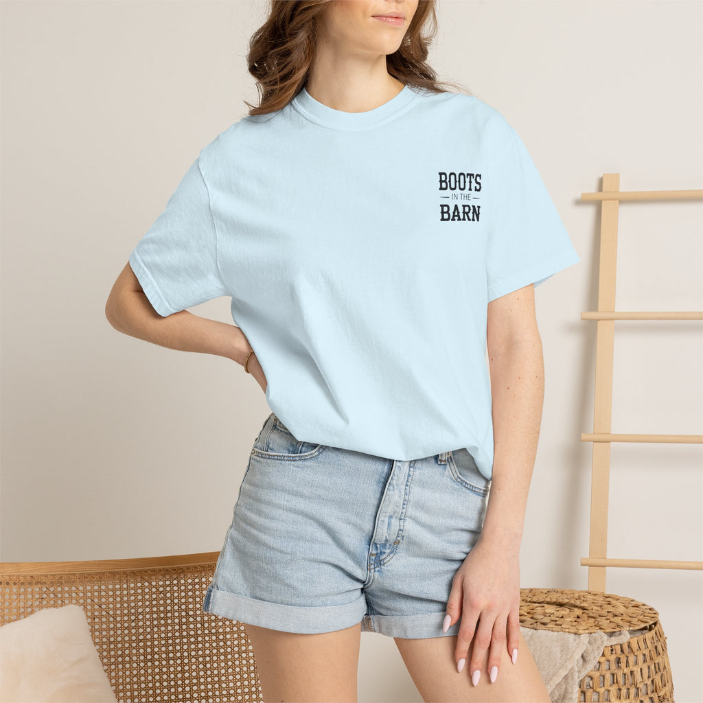 Boots in the Barn T-Shirt — Western Cowboy Boots Line Dancing Tee