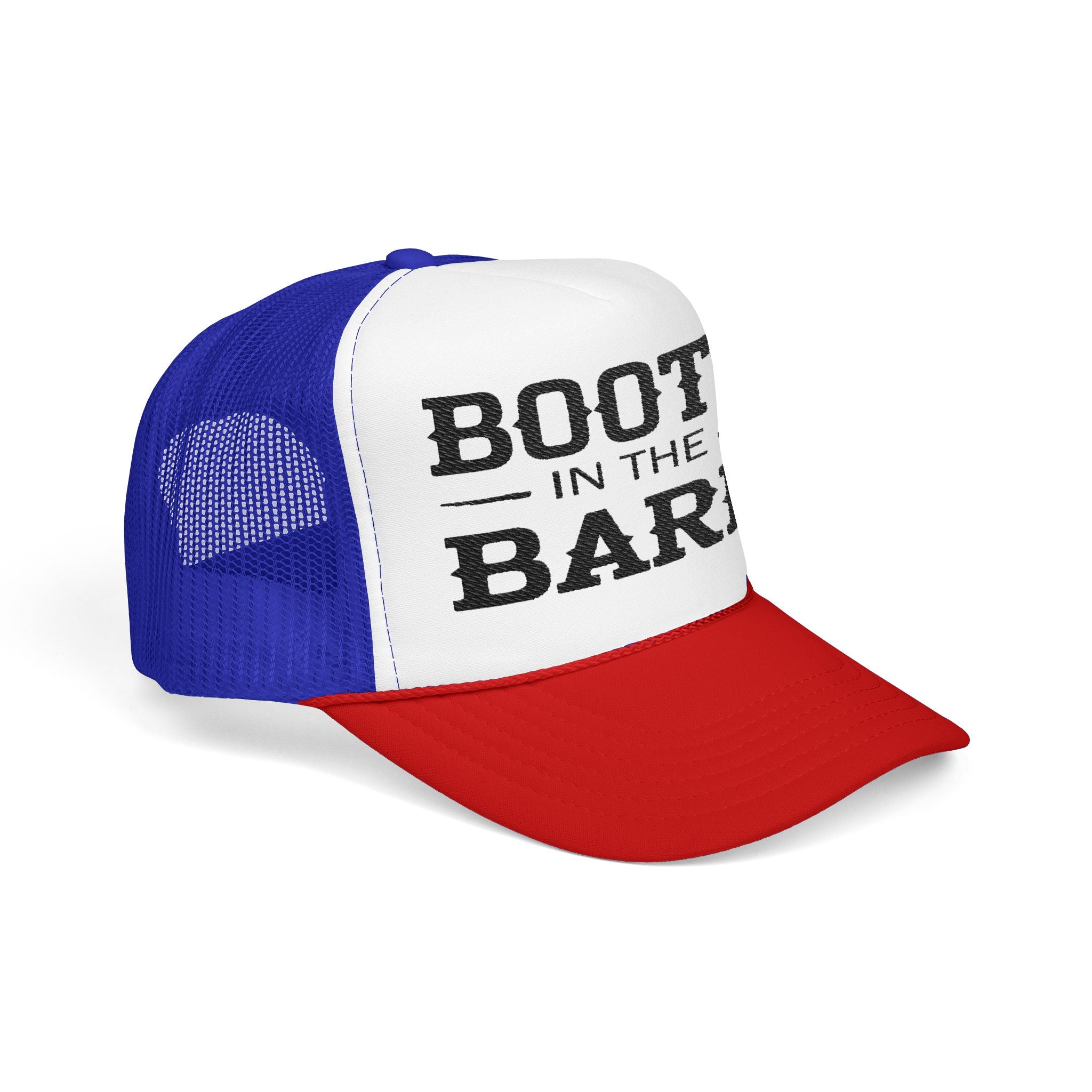 Boots in the Barn Trucker Hat — Vintage Country Foam Mesh Cap