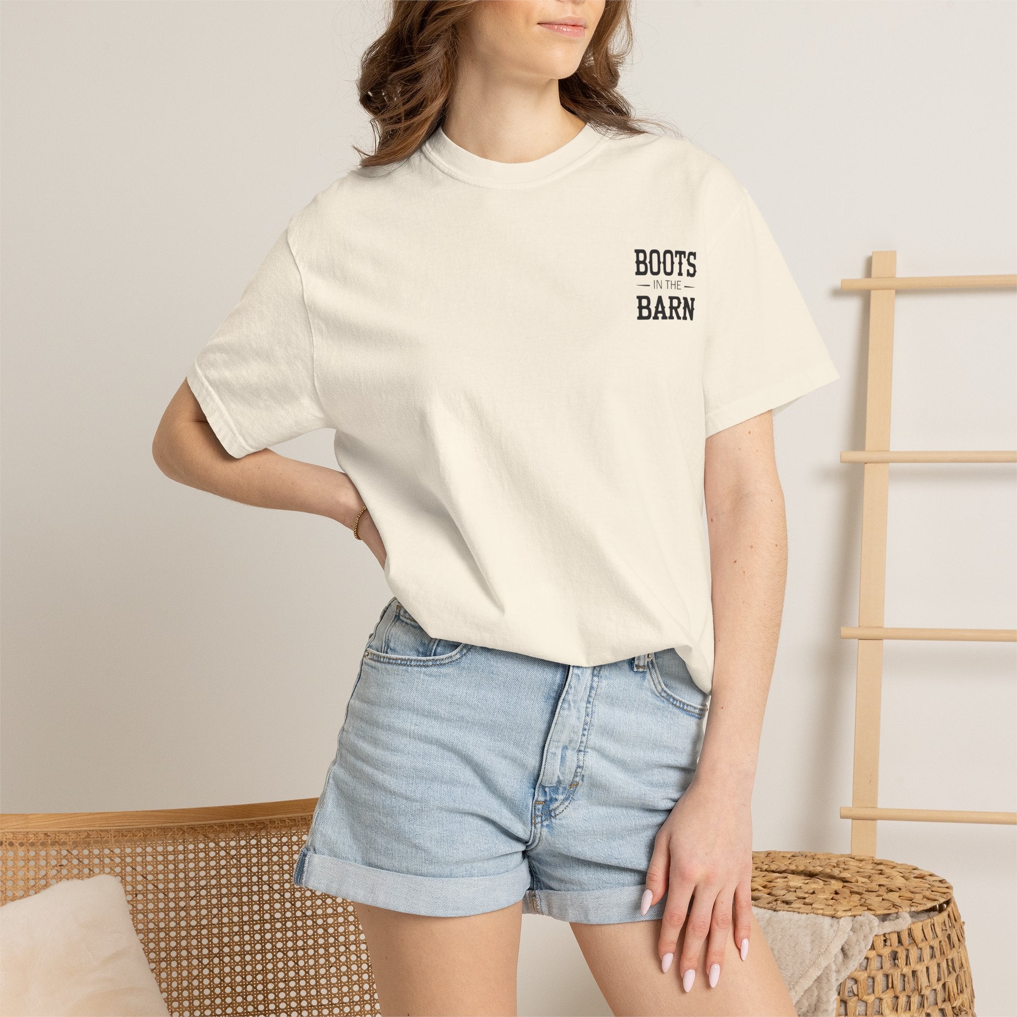Boots in the Barn T-Shirt — Western Cowboy Boots Line Dancing Tee