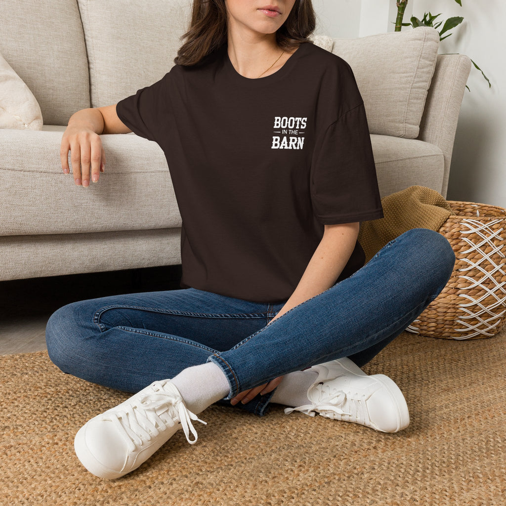 Boots in the Barn T-Shirt — Rustic Western Graphic Tee