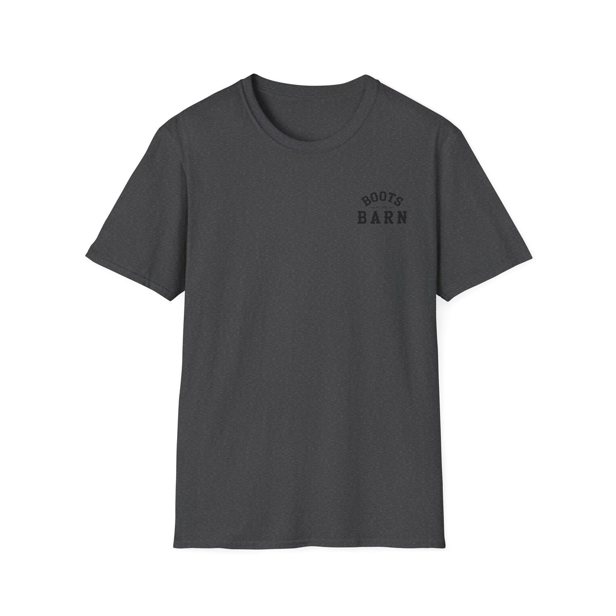 Black & White Design Boots in the Barn T-Shirt — Lightweight Cotton