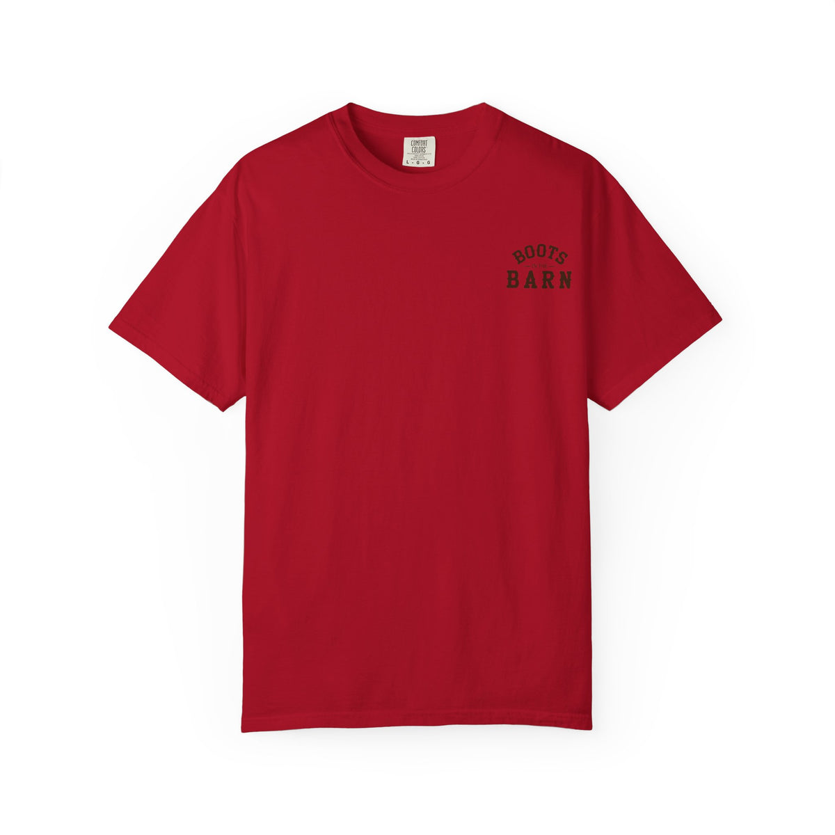 Brown & White Design Boots in the Barn Line Dancing Tee — Heavyweight
