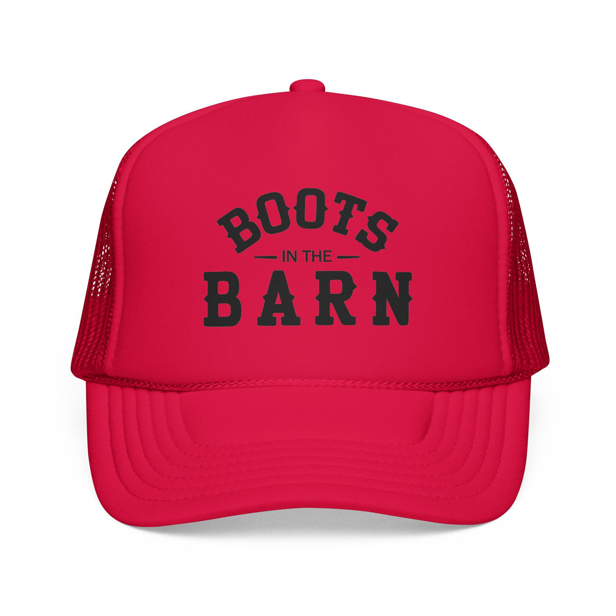 Trucker Hat — "Boots in the Barn" Foam Mesh Cap