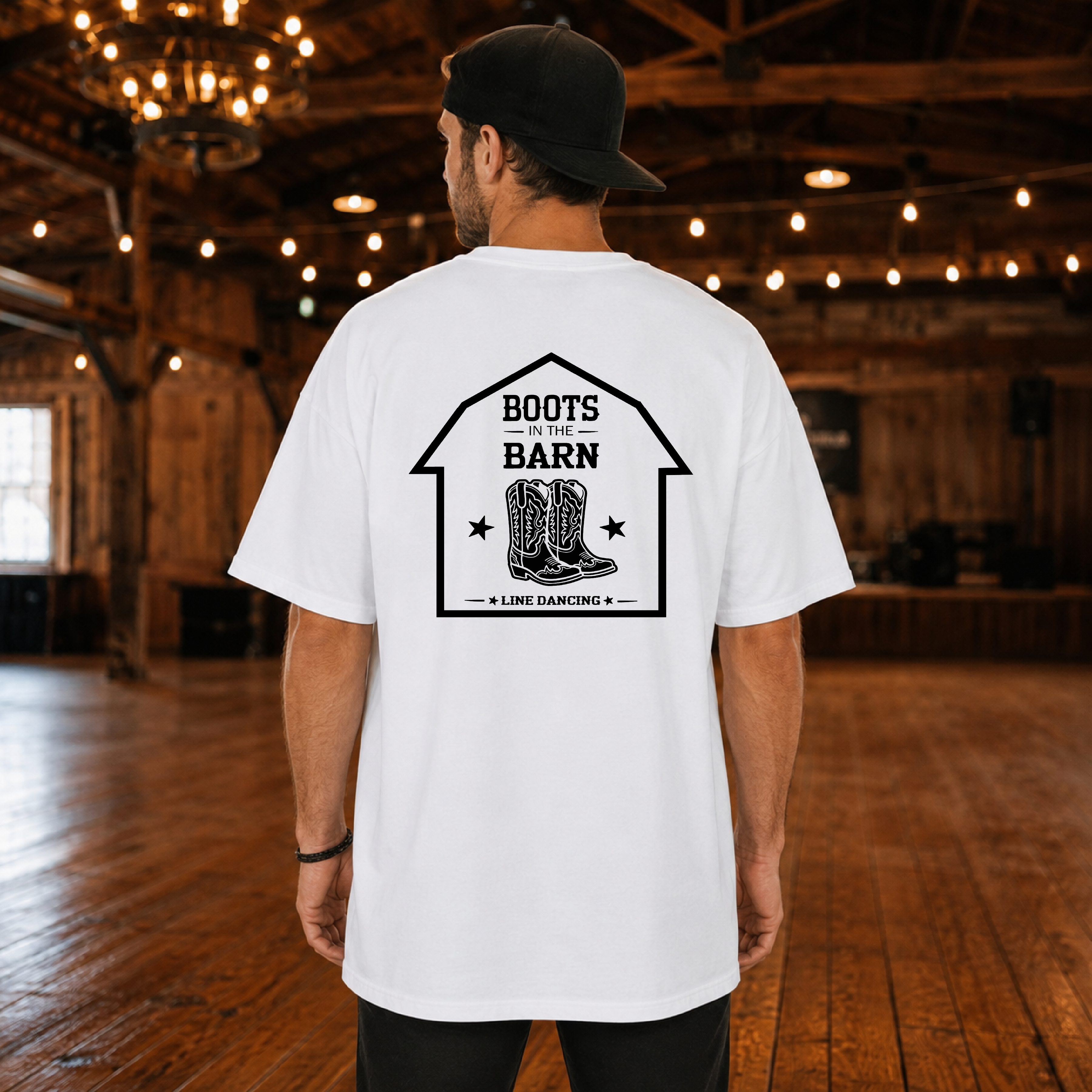 Boots in the Barn T-Shirt — Western Cowboy Line Dancing Tee