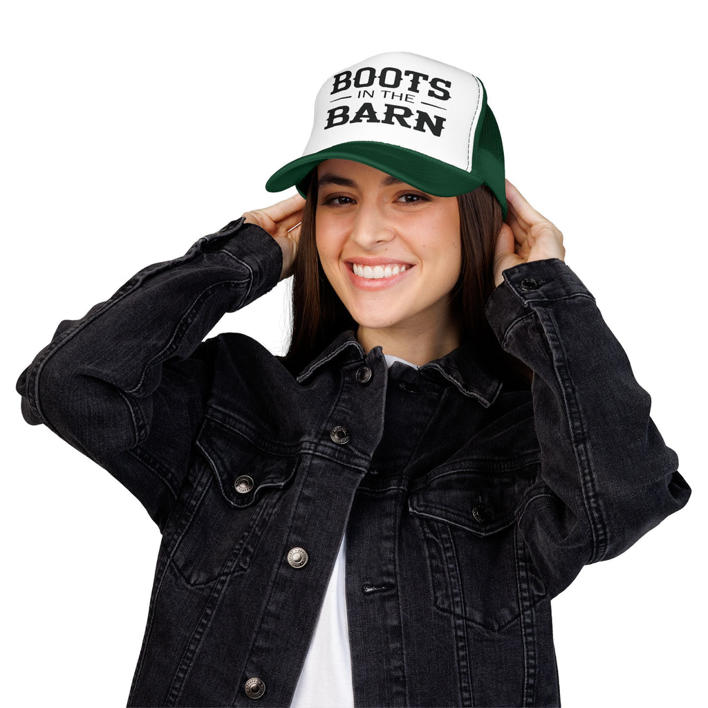 Trucker Hat — "Boots in the Barn" Foam Mesh Cap