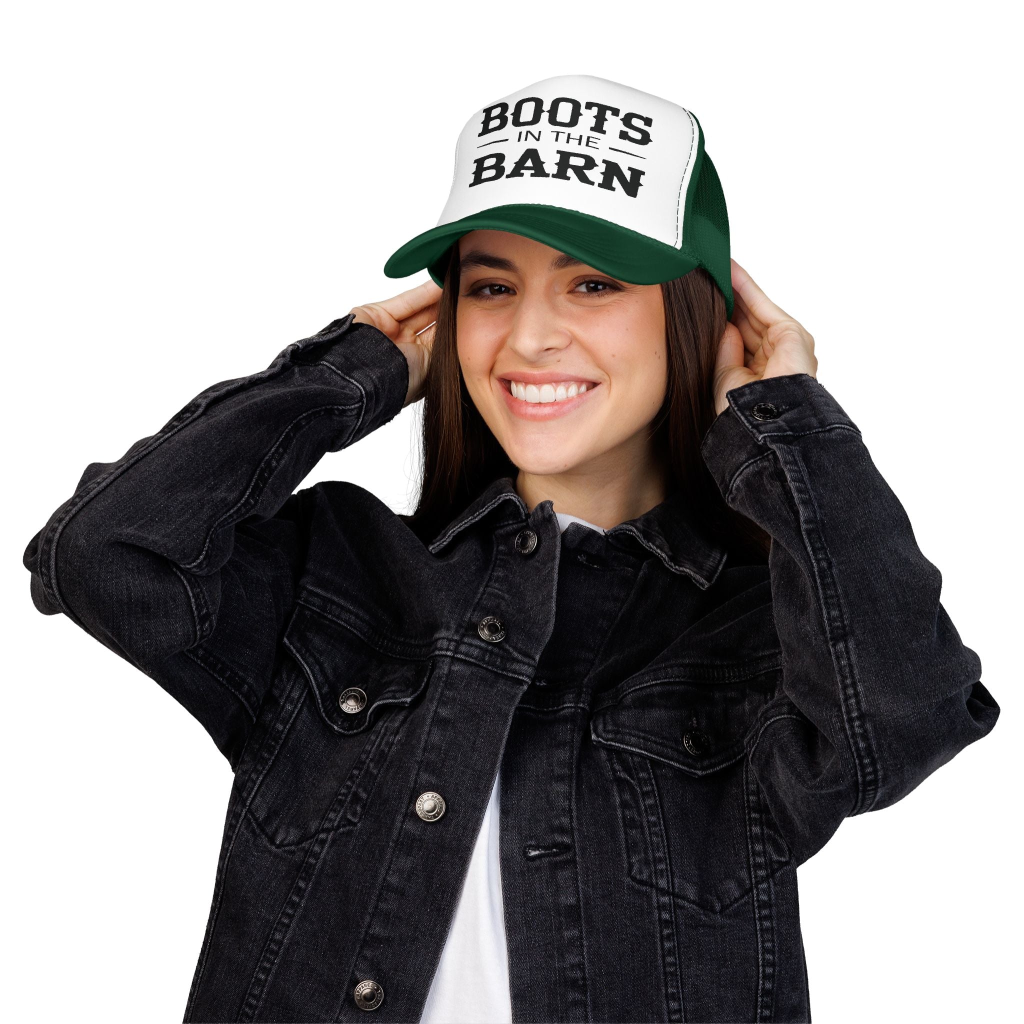 Trucker Hat — "Boots in the Barn" Foam Mesh Cap