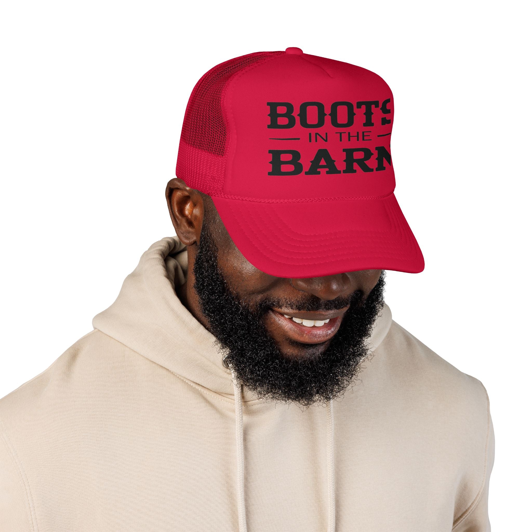 Trucker Hat — "Boots in the Barn" Foam Mesh Cap