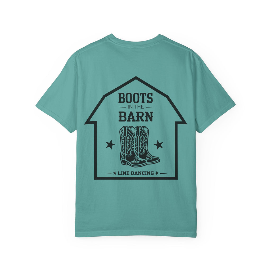 Boots in the Barn T-Shirt — Western Cowboy Boots Line Dancing Tee