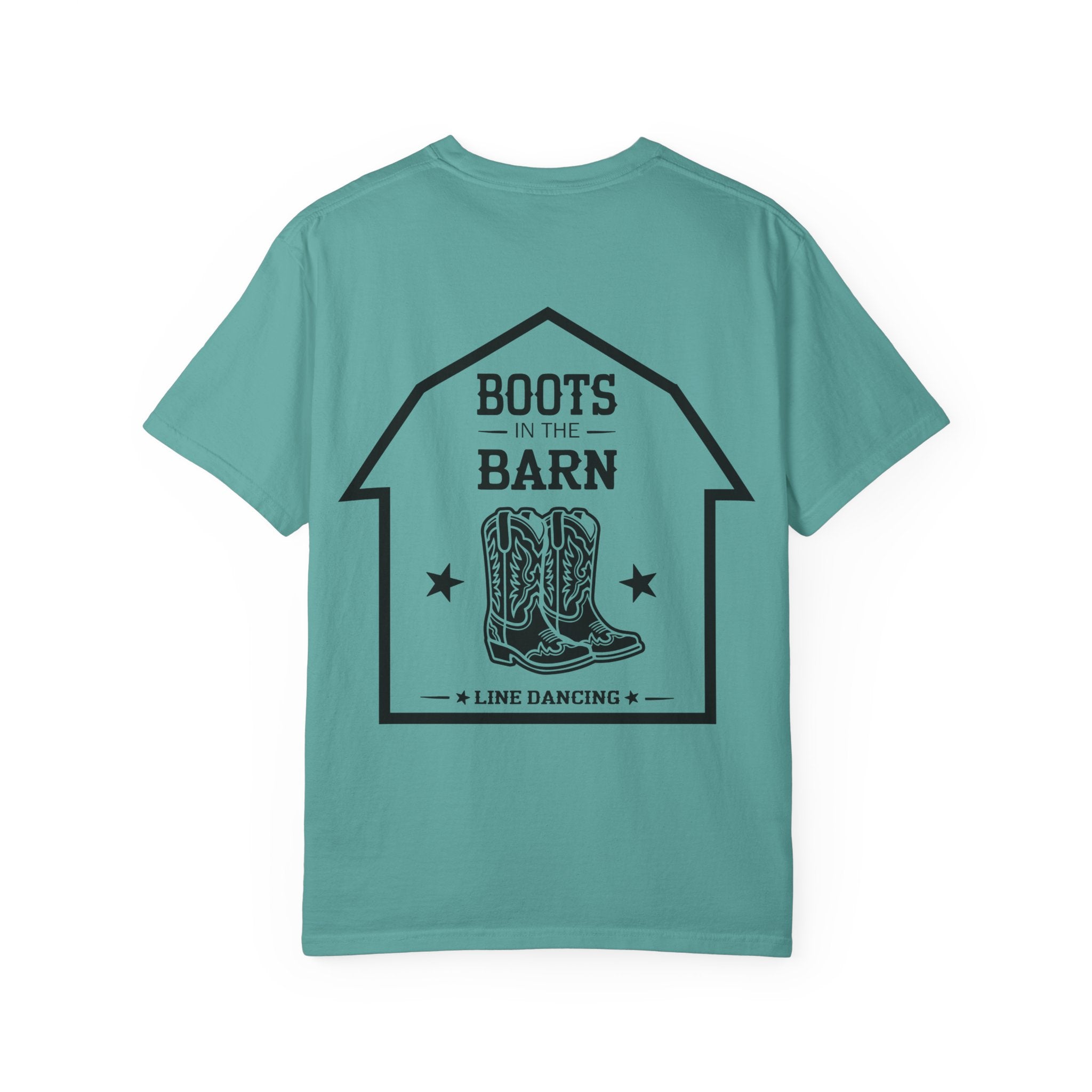 Boots in the Barn T-Shirt — Western Cowboy Boots Line Dancing Tee