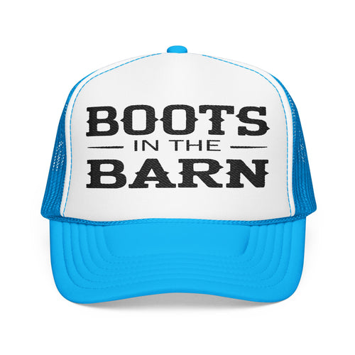 Boots in the Barn Trucker Hat — Vintage Country Foam Mesh Cap