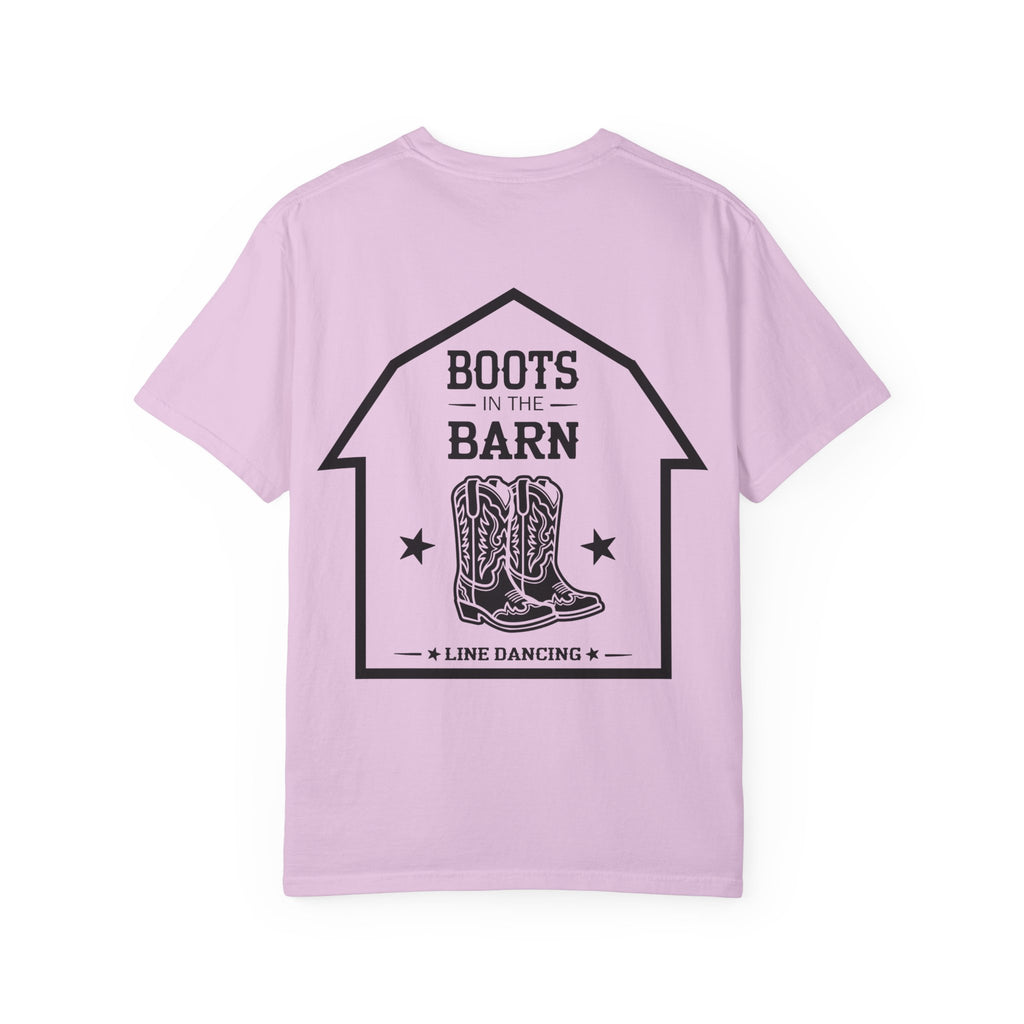 Boots in the Barn T-Shirt — Western Cowboy Boots Line Dancing Tee
