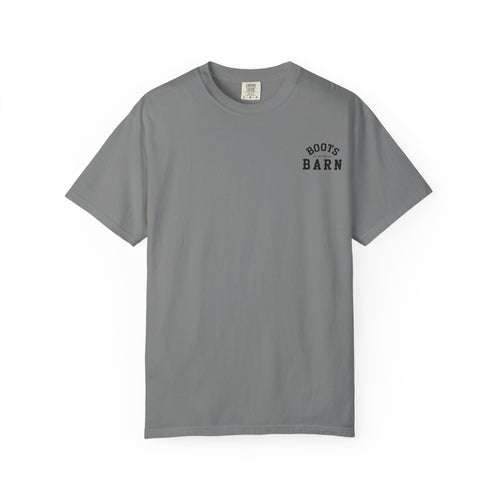 Black & White Design Boots in the Barn Line Dancing Tee — Heavyweight