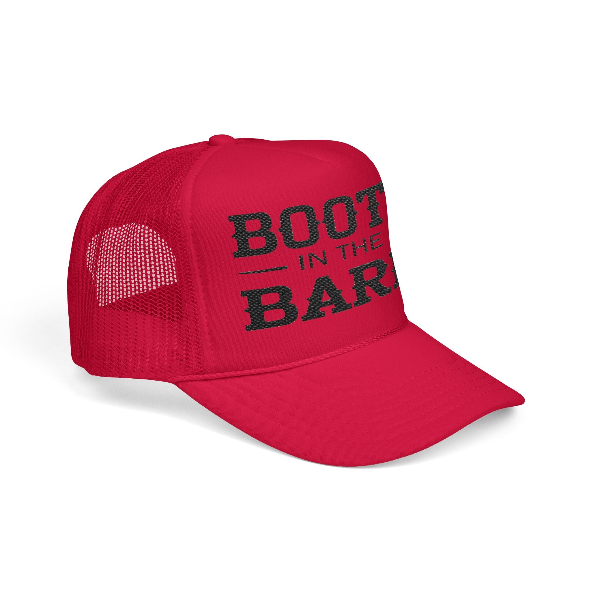 Boots in the Barn Trucker Hat — Vintage Country Foam Mesh Cap