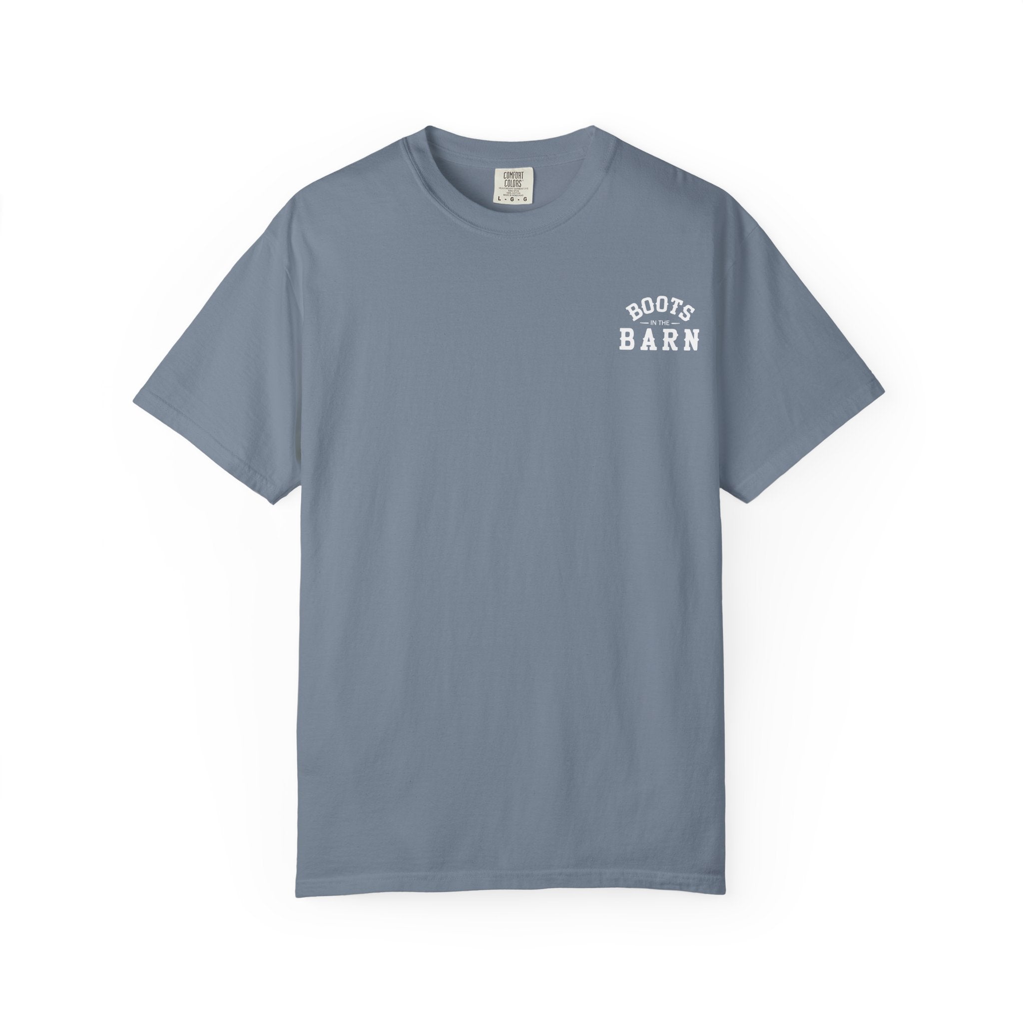 Brown & White Design Boots in the Barn Line Dancing Tee — Heavyweight