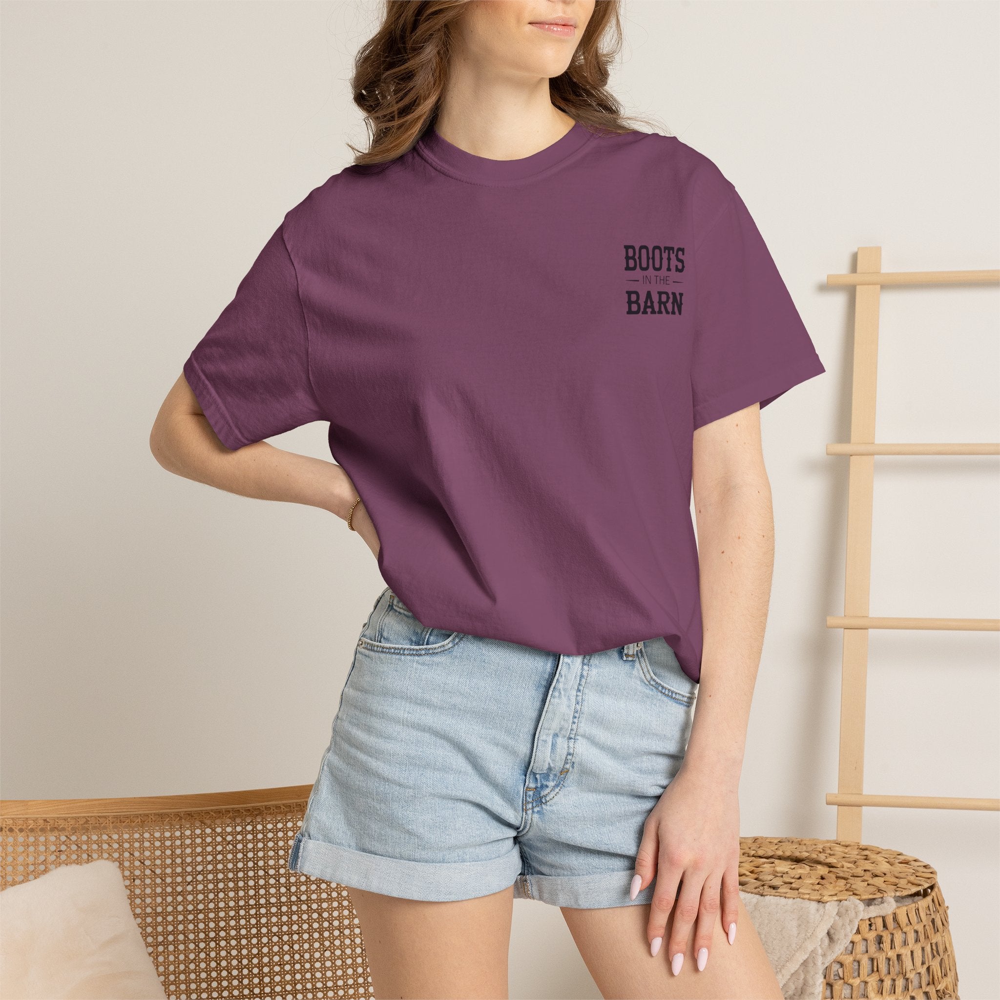 Boots in the Barn T-Shirt — Western Cowboy Boots Line Dancing Tee
