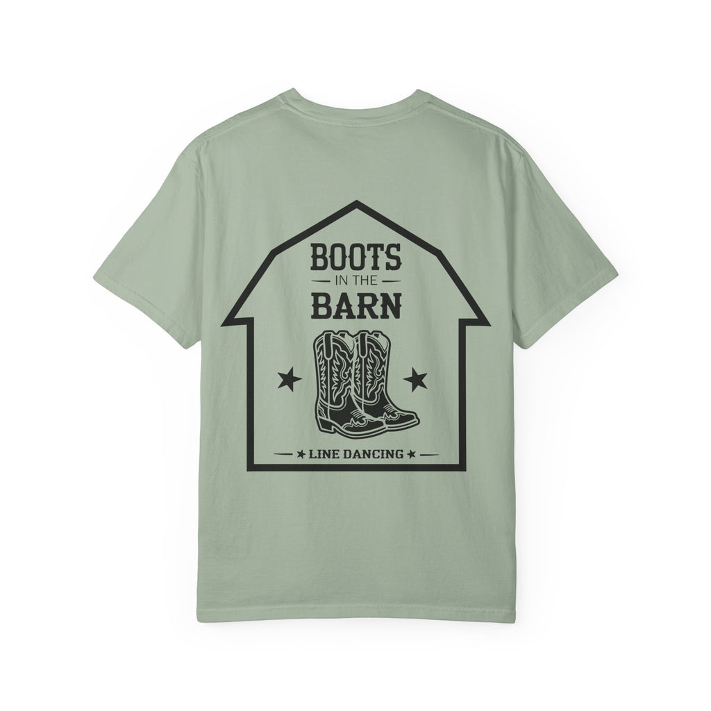 Boots in the Barn T-Shirt — Western Cowboy Boots Line Dancing Tee