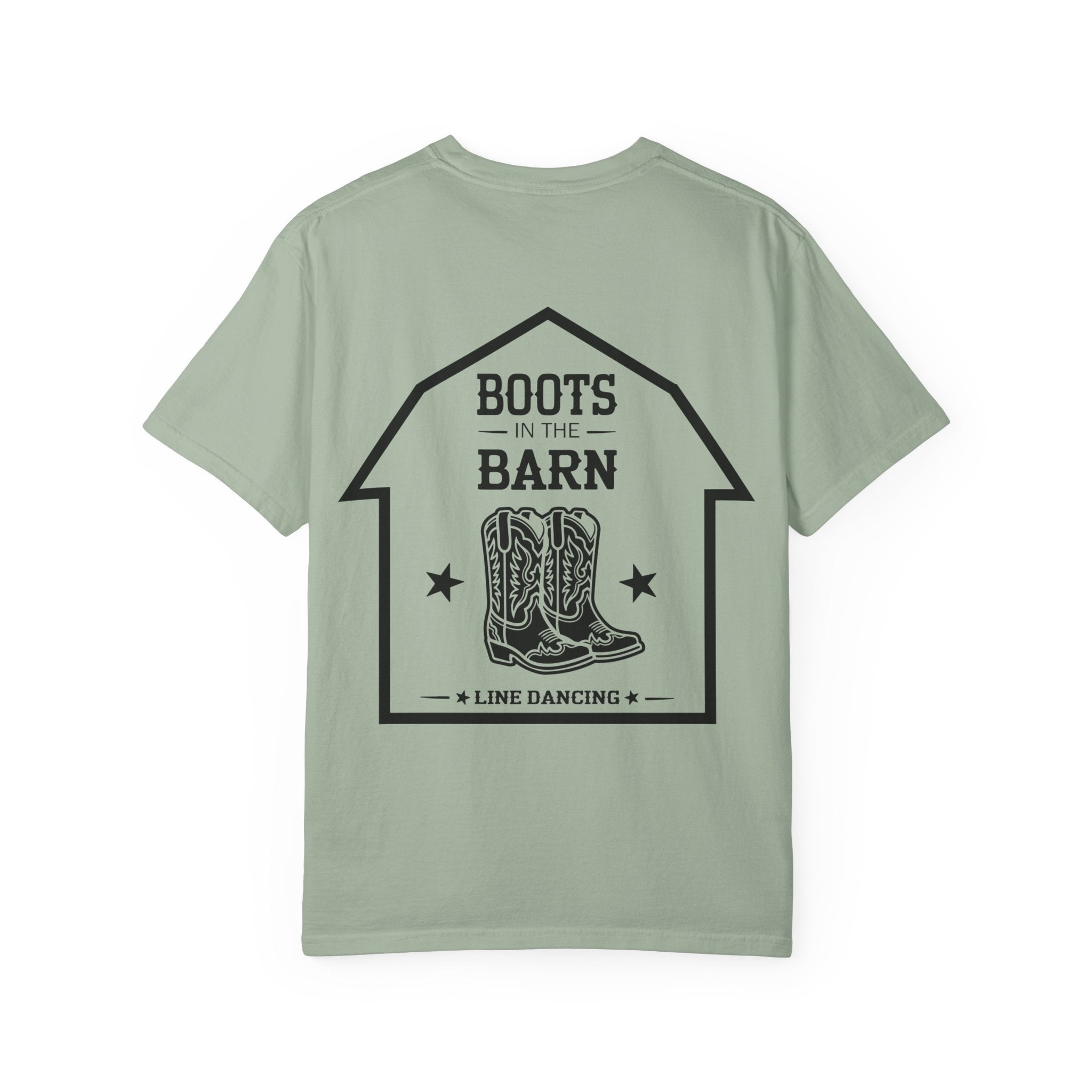 Boots in the Barn T-Shirt — Western Cowboy Boots Line Dancing Tee