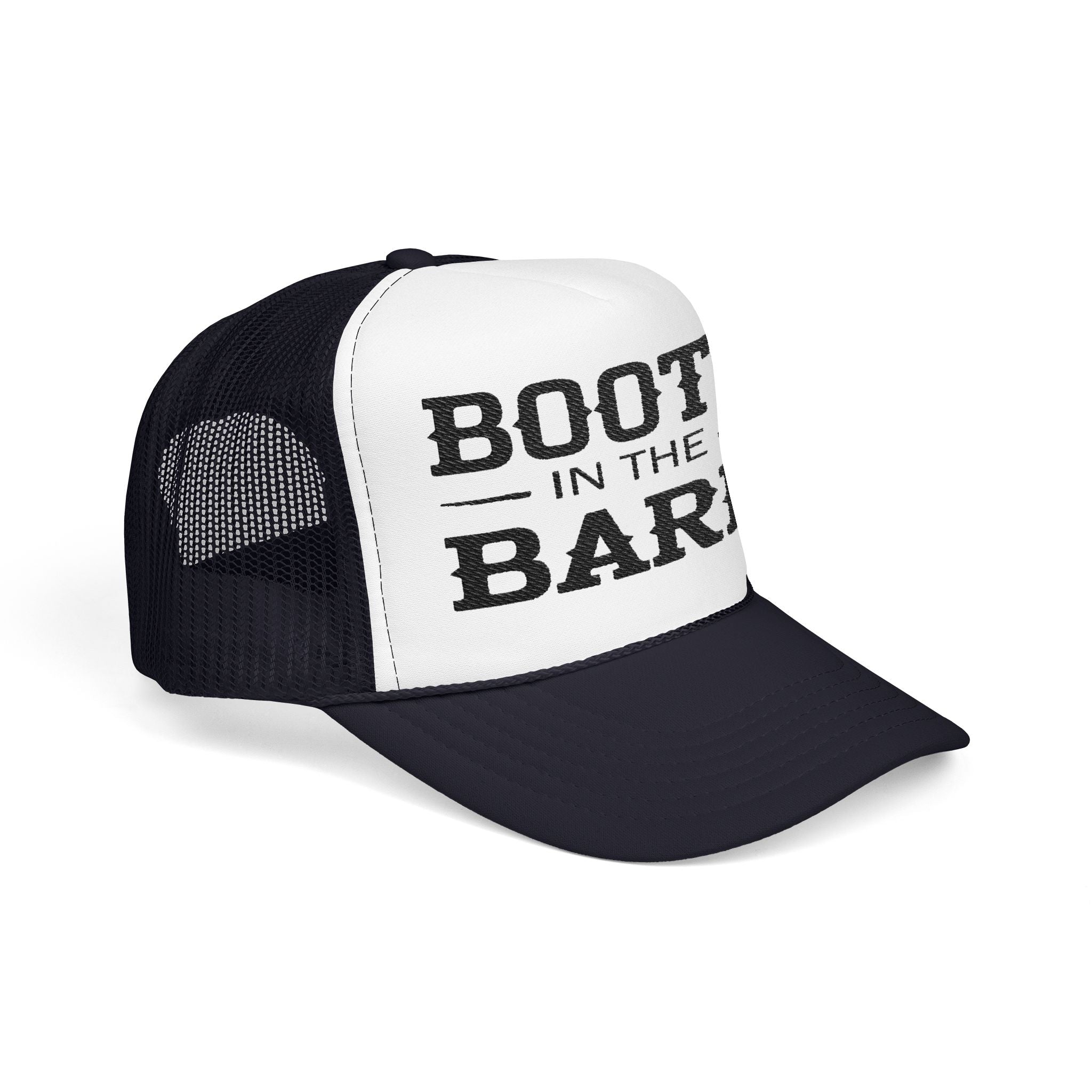 Boots in the Barn Trucker Hat — Vintage Country Foam Mesh Cap